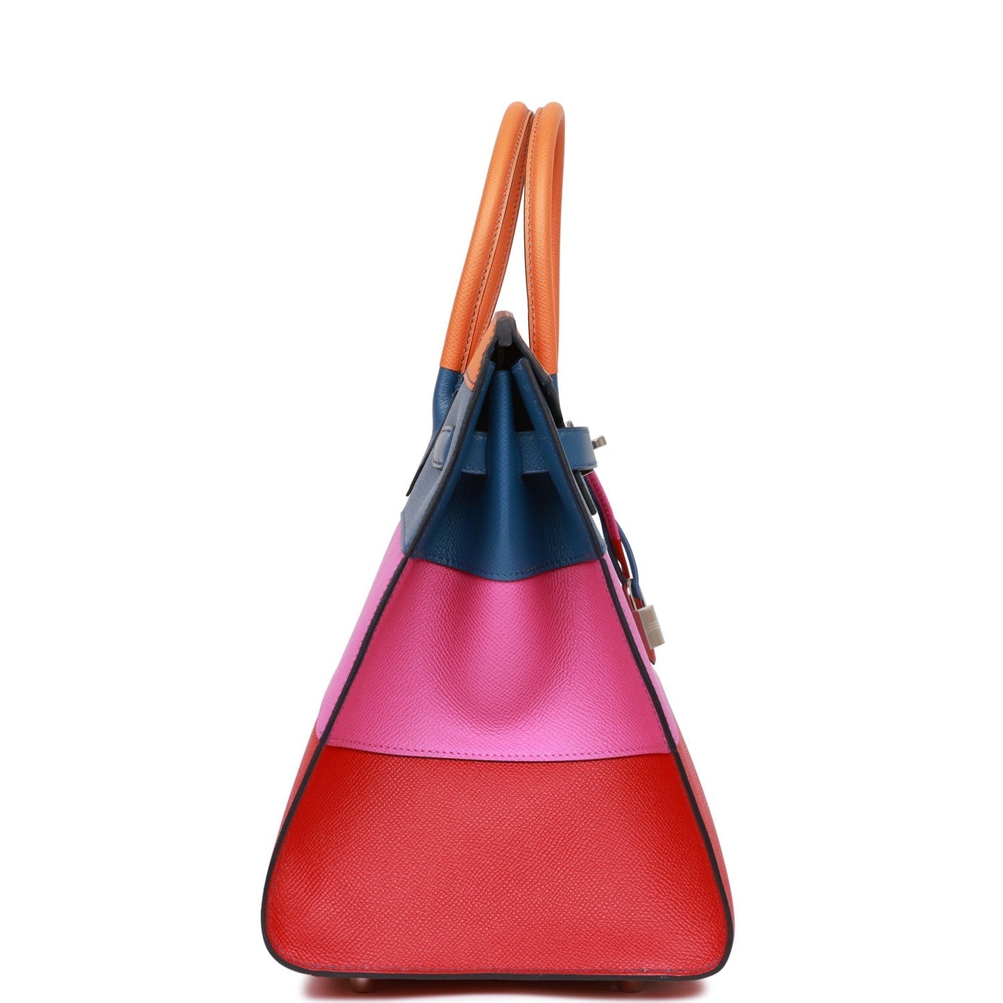Hermes Birkin 35 Sellier Rainbow Epsom Palladium Hardware