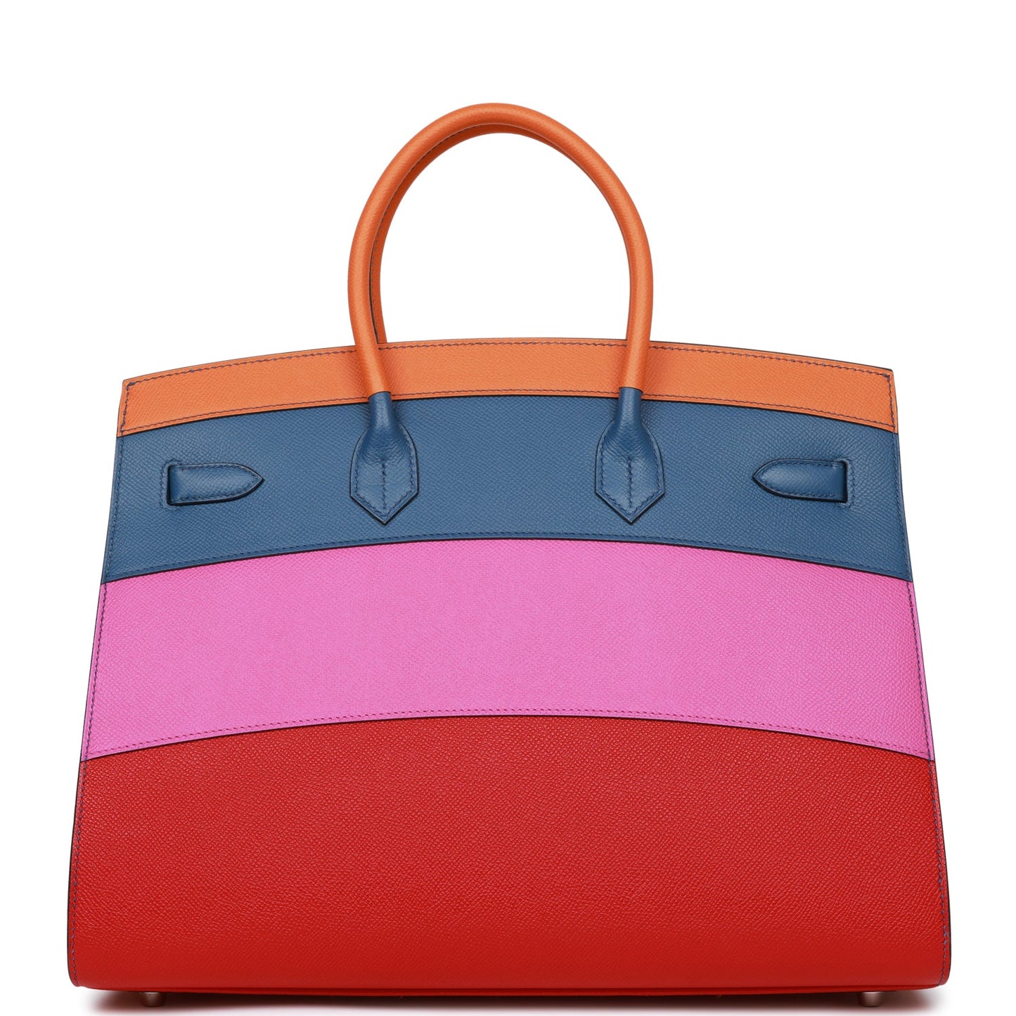 Hermes Birkin 35 Sellier Rainbow Epsom Palladium Hardware
