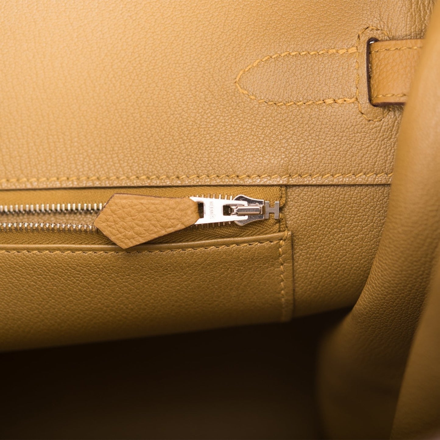 Hermes Birkin 35 Bronze D'Or Togo Palladium Hardware