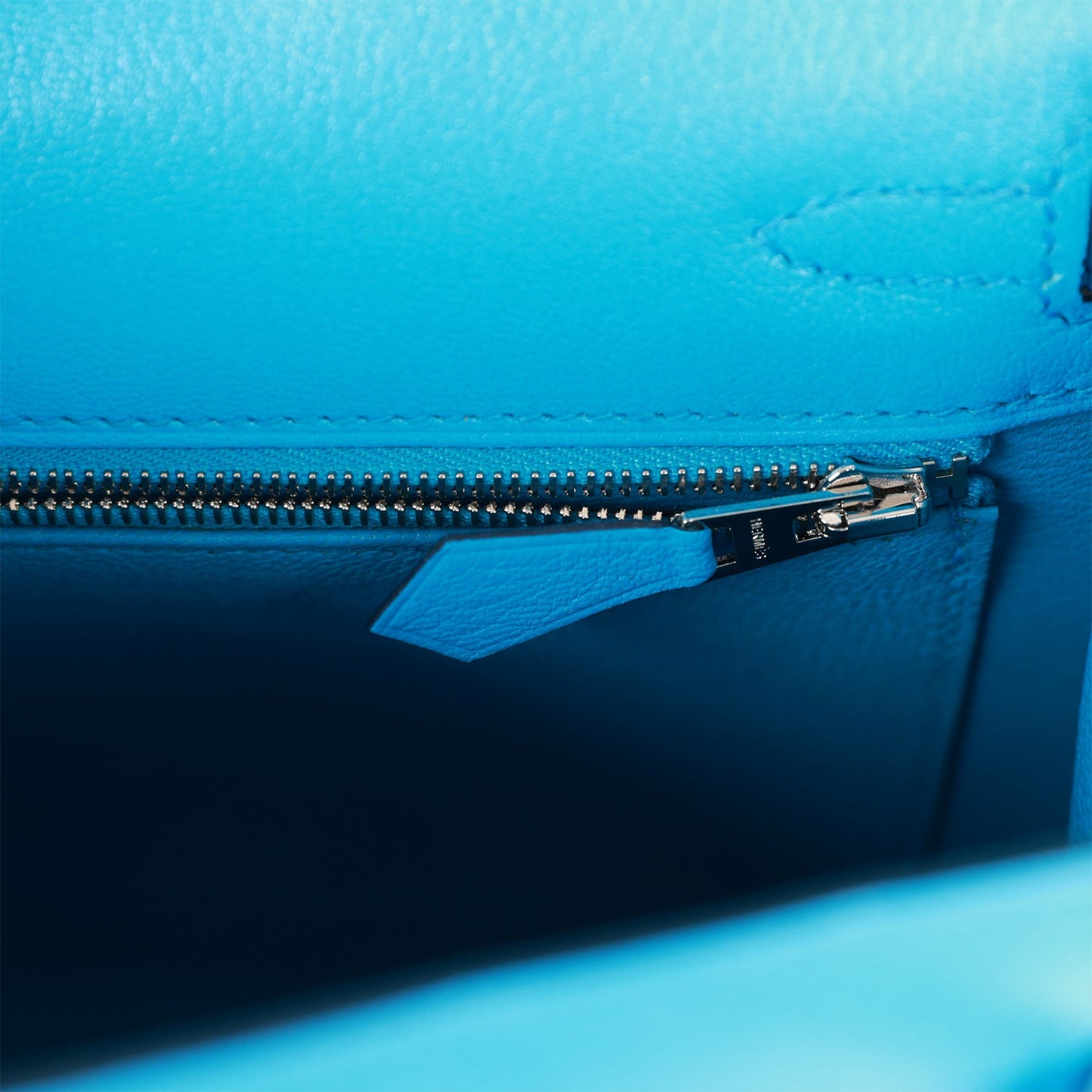 Hermes Kelly 25 Sellier Bleu Frida Chevre Palladium Hardware