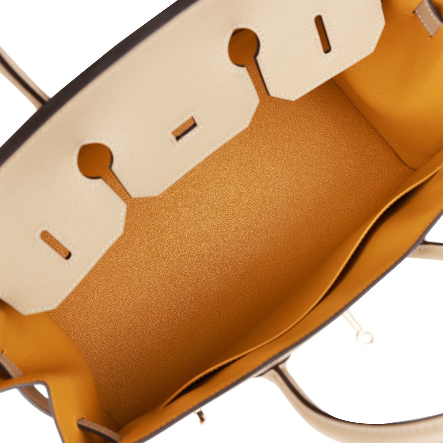 Hermes Birkin 35 Sellier Trench and Jaune Ambre Verso Epsom Permabrass Hardware