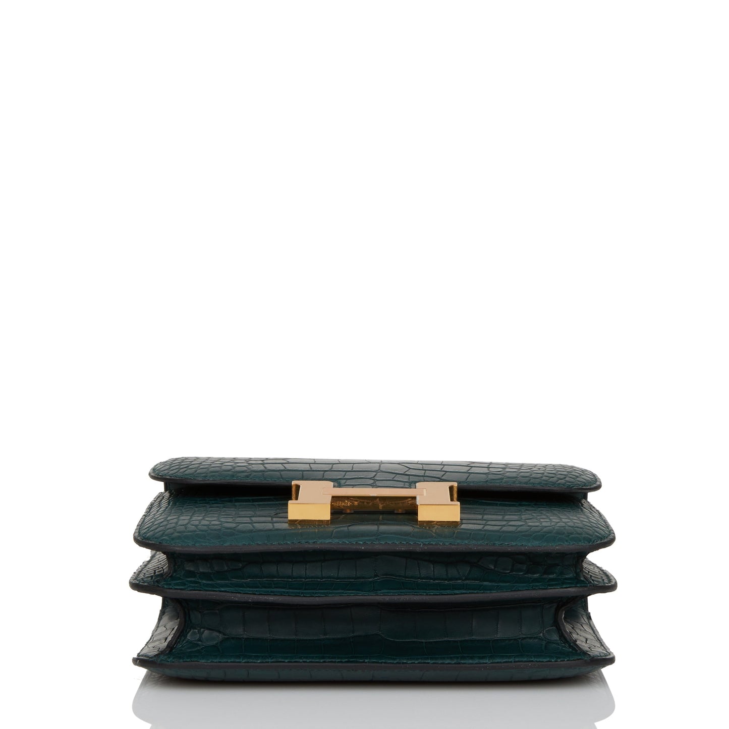 Hermes Constance 18 Vert Cypress Matte Alligator Gold Hardware