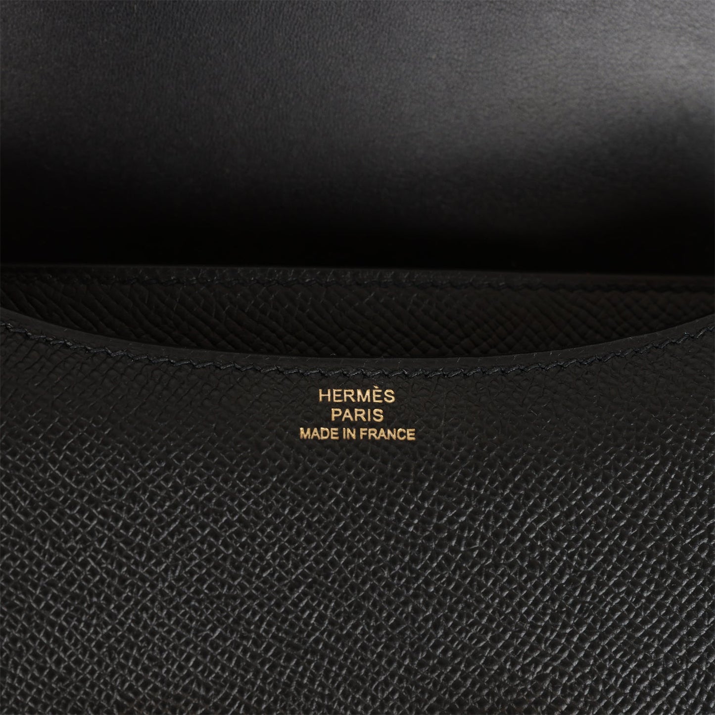 Hermes Constance 18 Black Epsom Gold Hardware