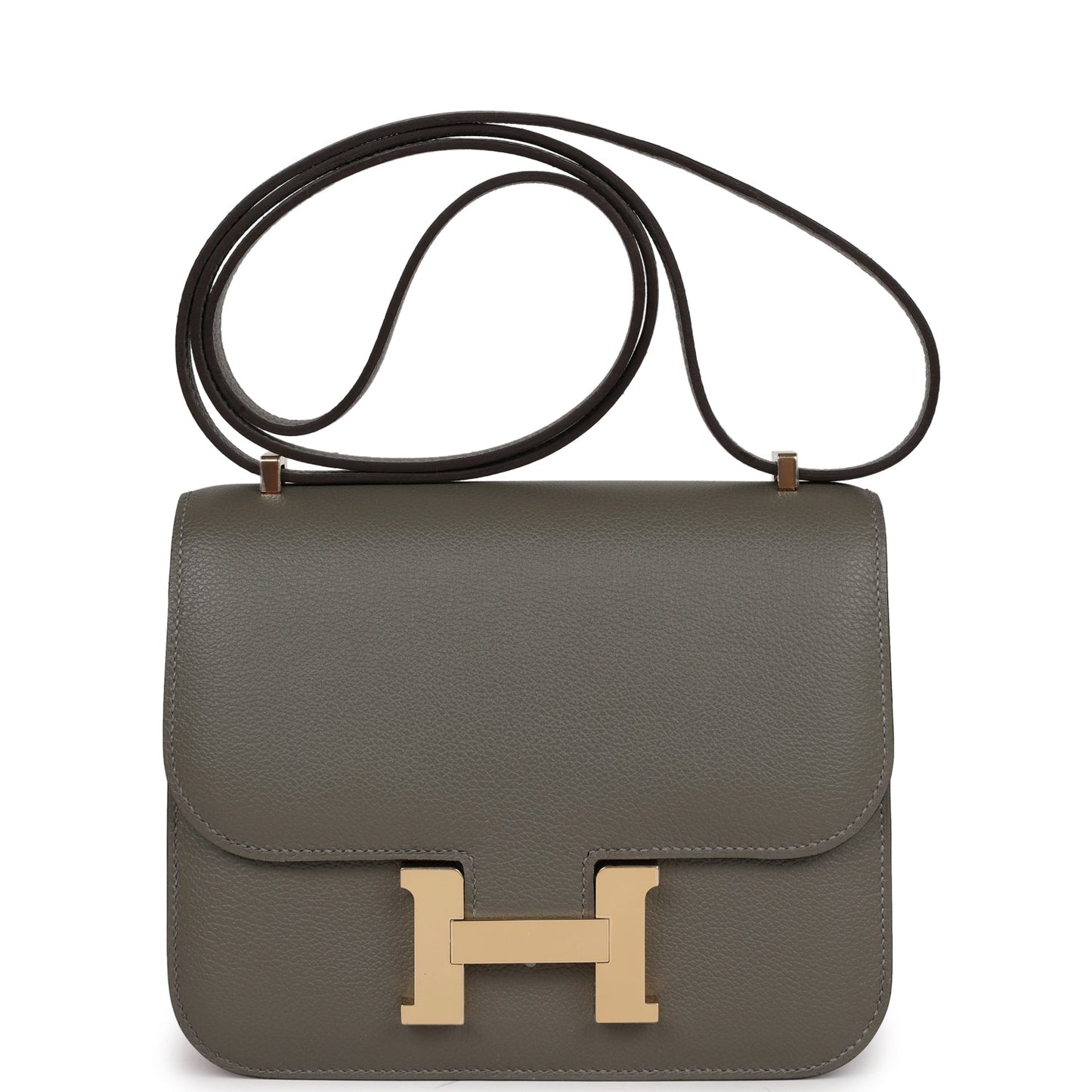 Hermes Constance 1-18 Gris Meyer Verso Evercolor Permabrass Hardware