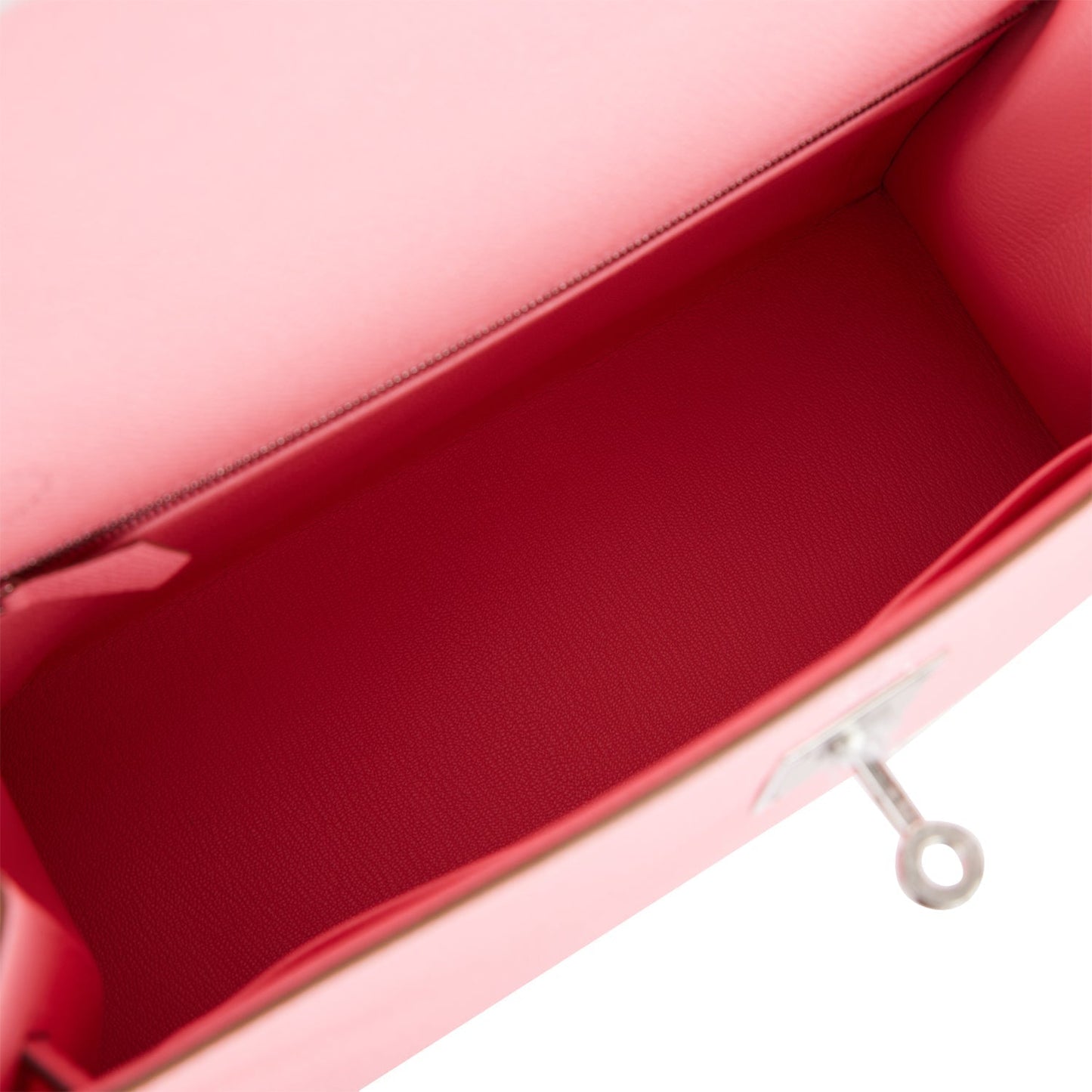 Hermes Kelly 28 Sellier Rose Confetti Epsom Palladium Hardware