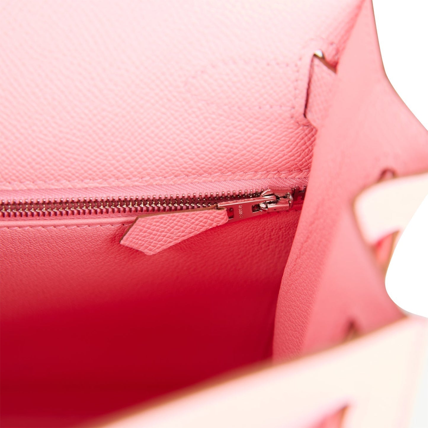 Hermes Kelly 28 Sellier Rose Confetti Epsom Palladium Hardware