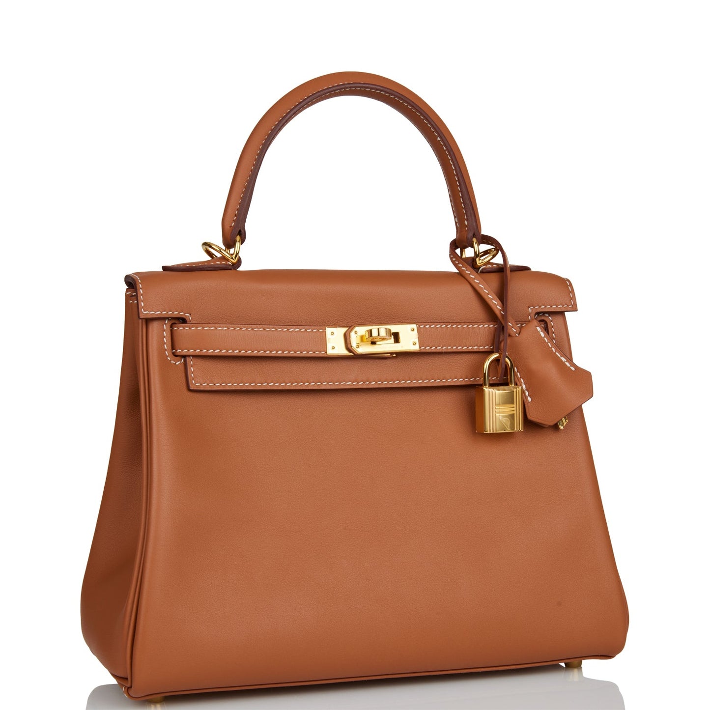Hermes Kelly 25 Retourne Gold Swift Gold Hardware