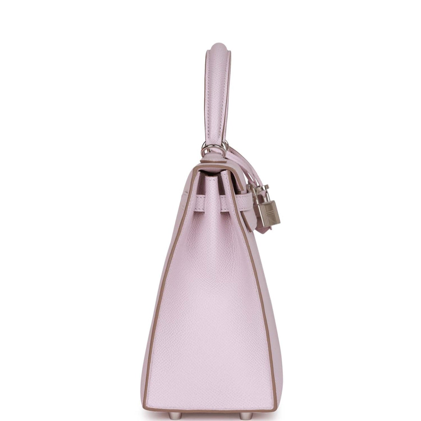 Hermes Kelly 25 Sellier Mauve Pale Epsom Palladium Hardware