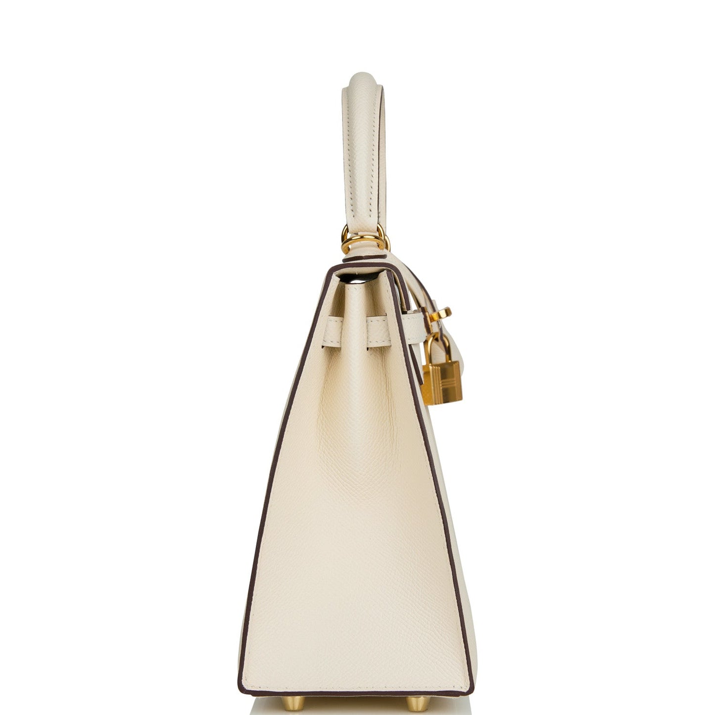 Hermes Kelly 25 Sellier Nata Epsom Gold Hardware