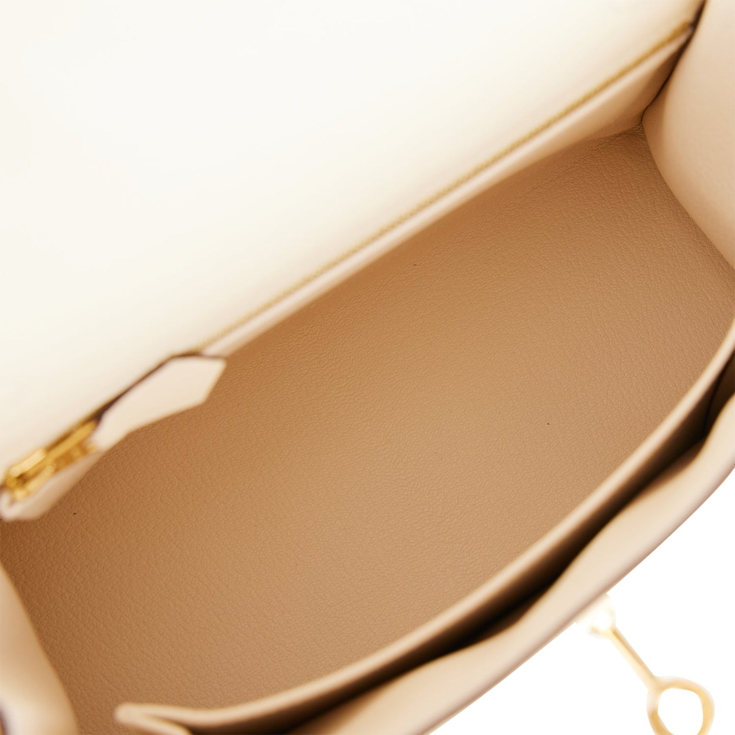 Hermes Kelly 25 Sellier Nata Epsom Gold Hardware