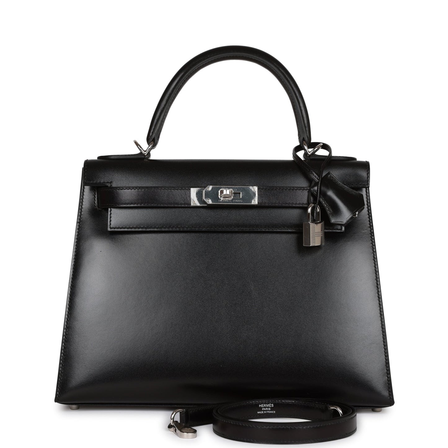 Hermes Kelly 28 Sellier Black Box Palladium Hardware