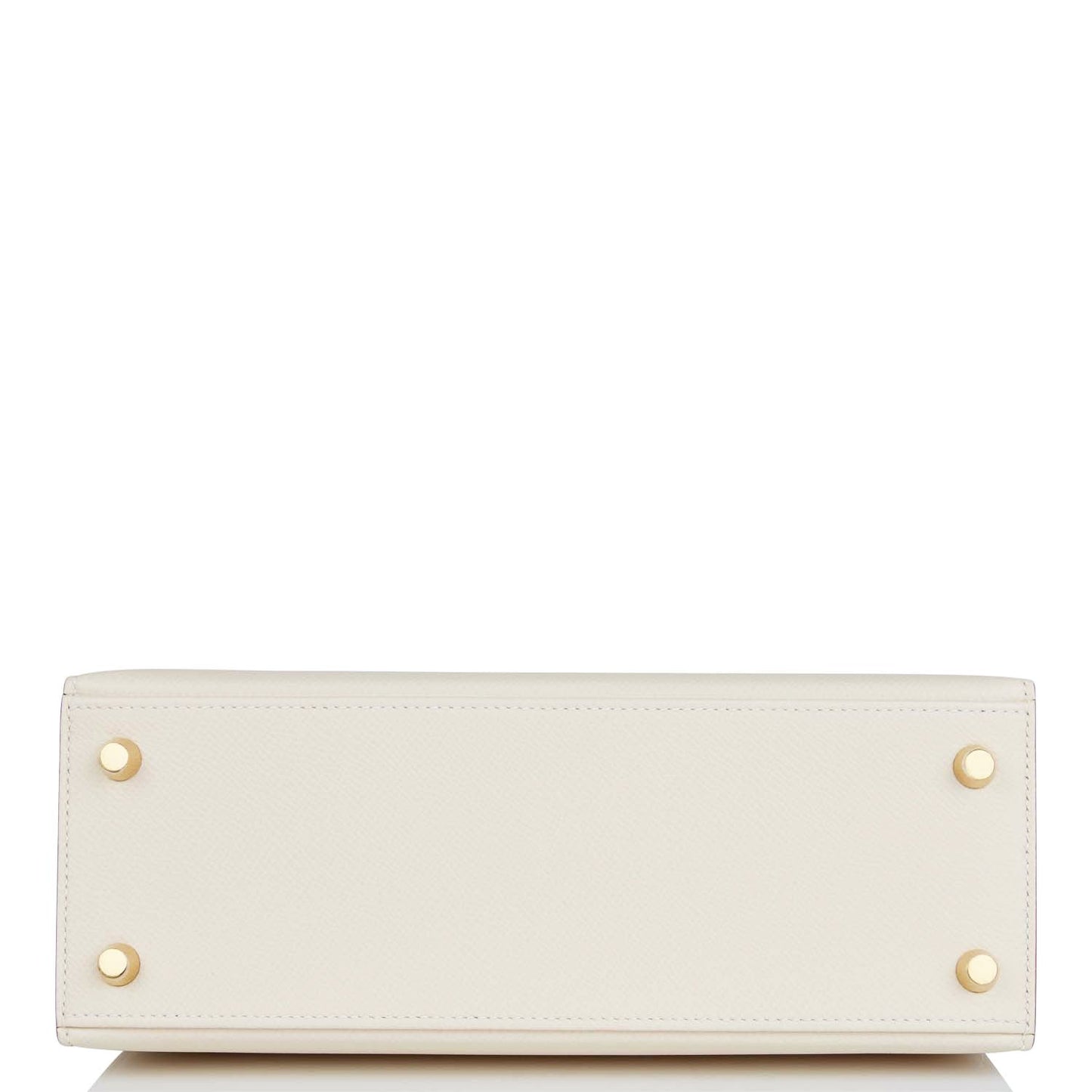 Hermes Kelly 25 Sellier Craie Epsom Gold Hardware