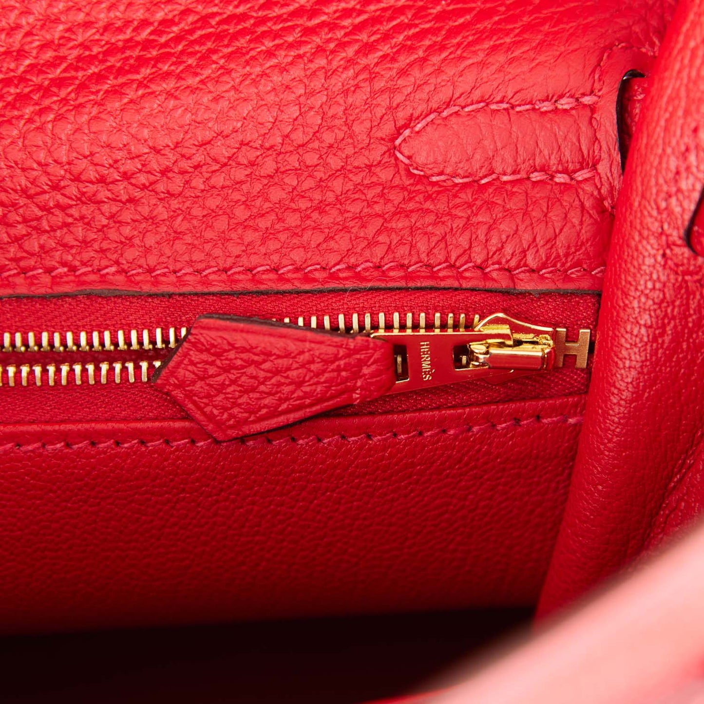 Hermes Kelly 25 Retourne Rouge Casaque Togo Gold Hardware