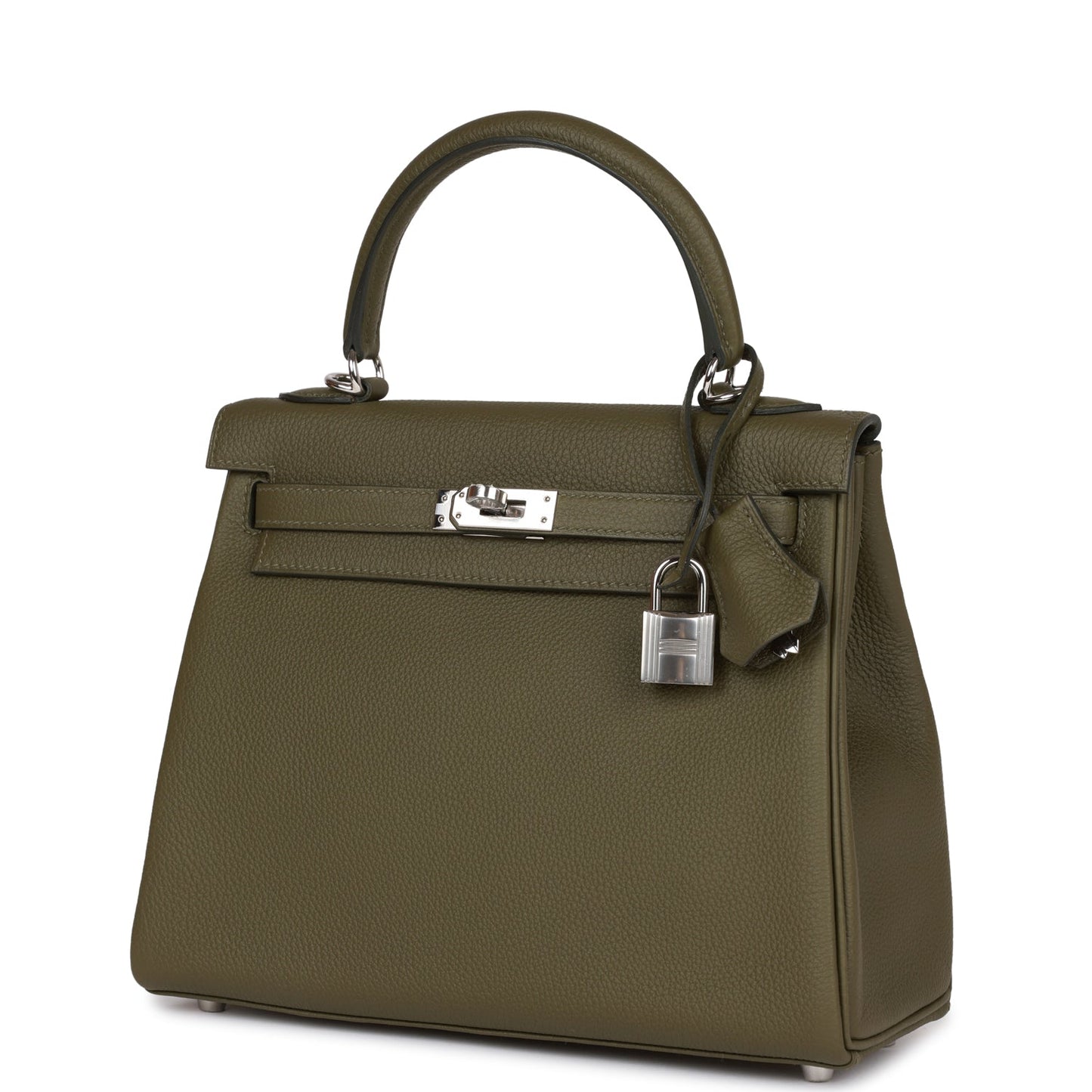 Hermes Kelly 25 Retourne Vert Veronese Togo Palladium Hardware