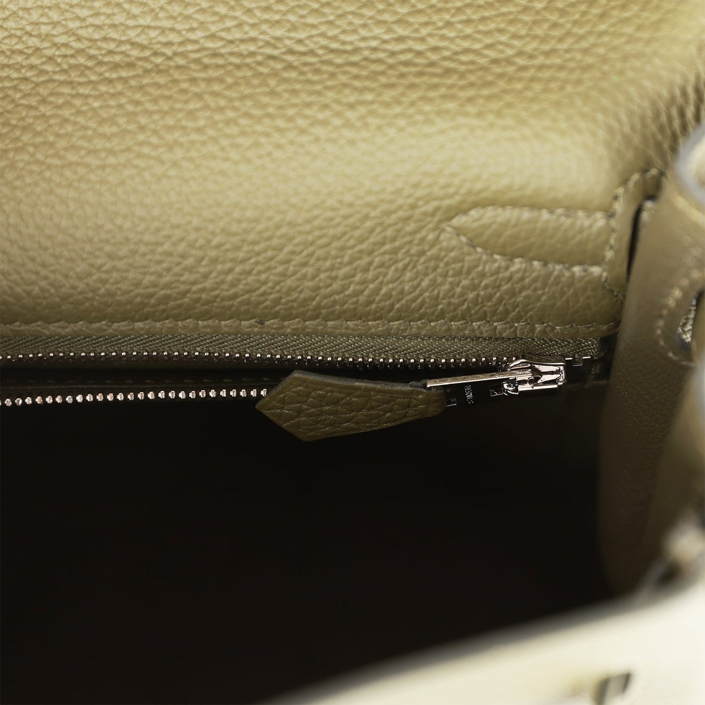 Hermes Kelly 25 Retourne Vert Veronese Togo Palladium Hardware