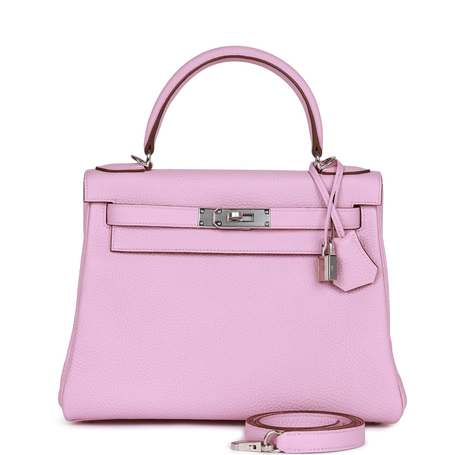 Hermes Kelly 28 Retourne Mauve Sylvestre Clemence Palladium Hardware