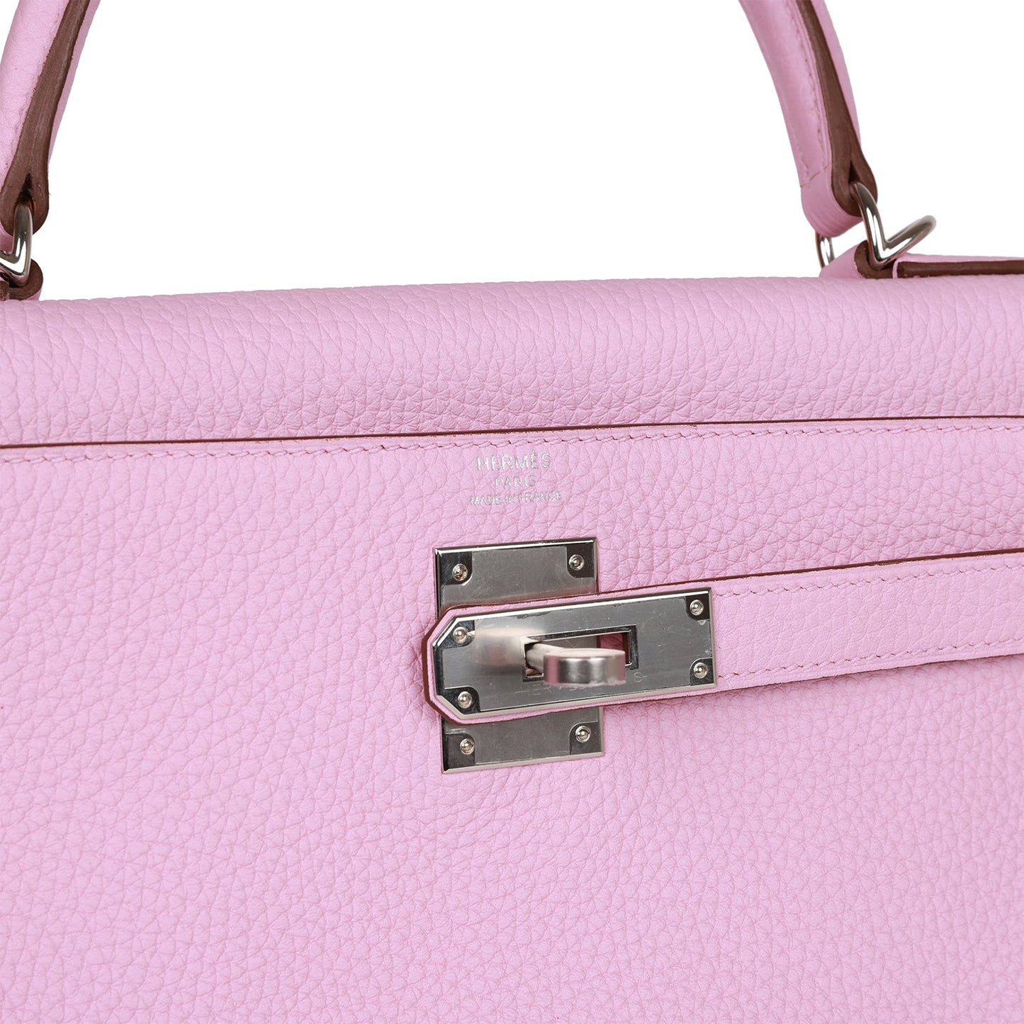 Hermes Kelly 28 Retourne Mauve Sylvestre Clemence Palladium Hardware