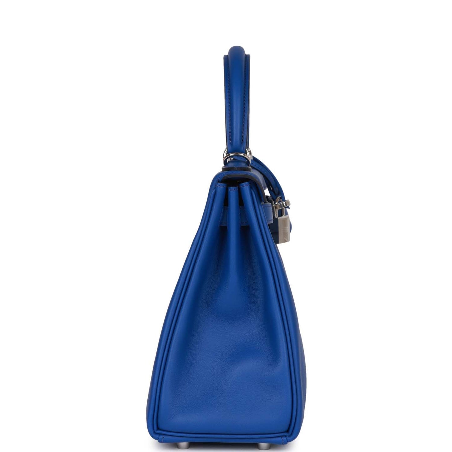 Hermes Kelly 25 Retourne Bleu Royal Swift Palladium Hardware