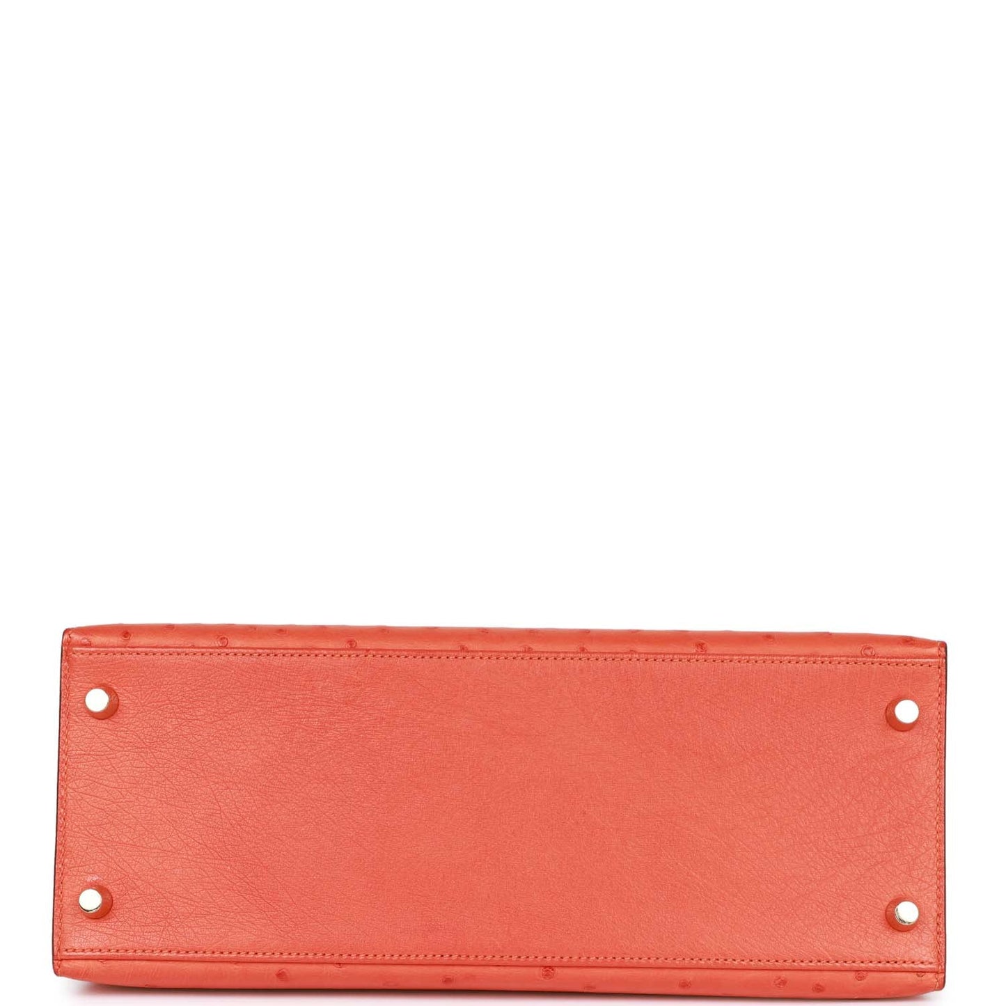 Hermes Kelly 28 Sellier Tangerine Ostrich Gold Hardware