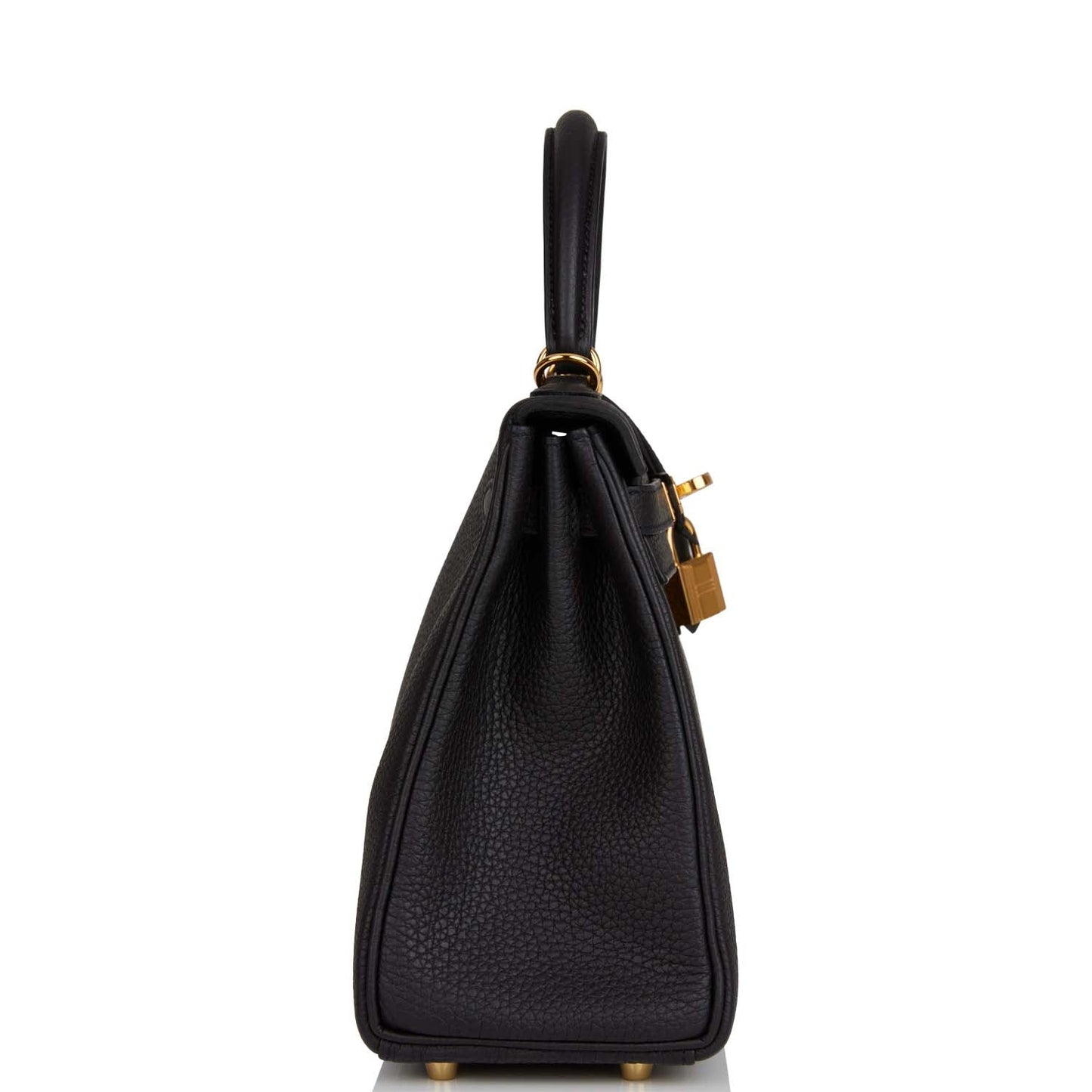 Hermes Kelly 25 Retourne Black Togo Gold Hardware