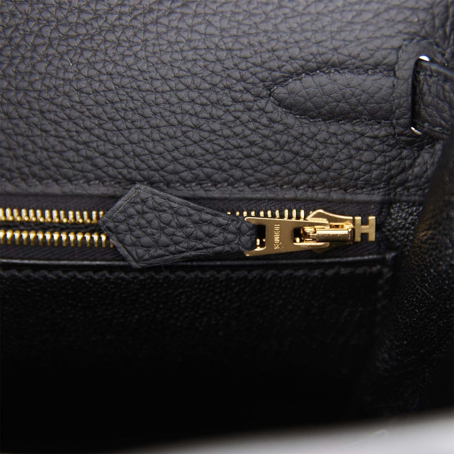 Hermes Kelly 25 Retourne Black Togo Gold Hardware