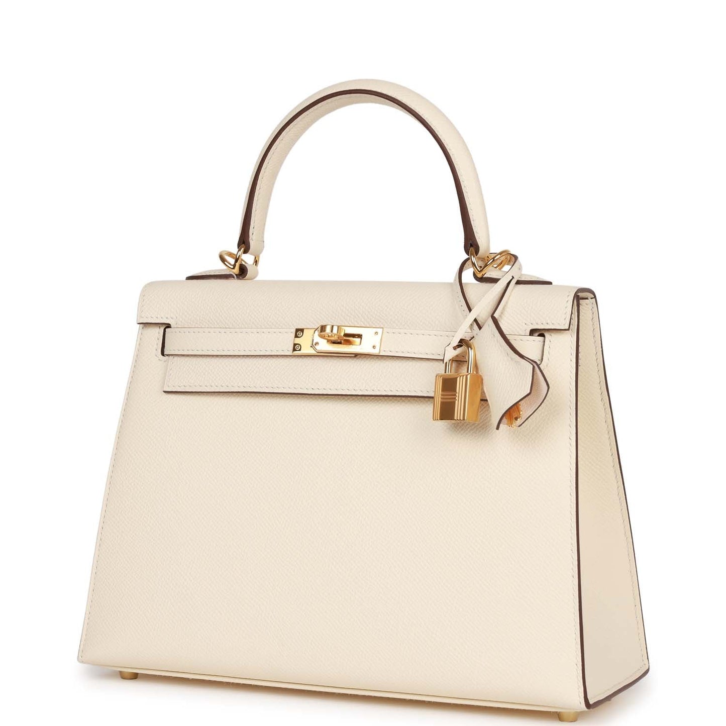 Hermes Kelly 25 Sellier Nata Epsom Gold Hardware