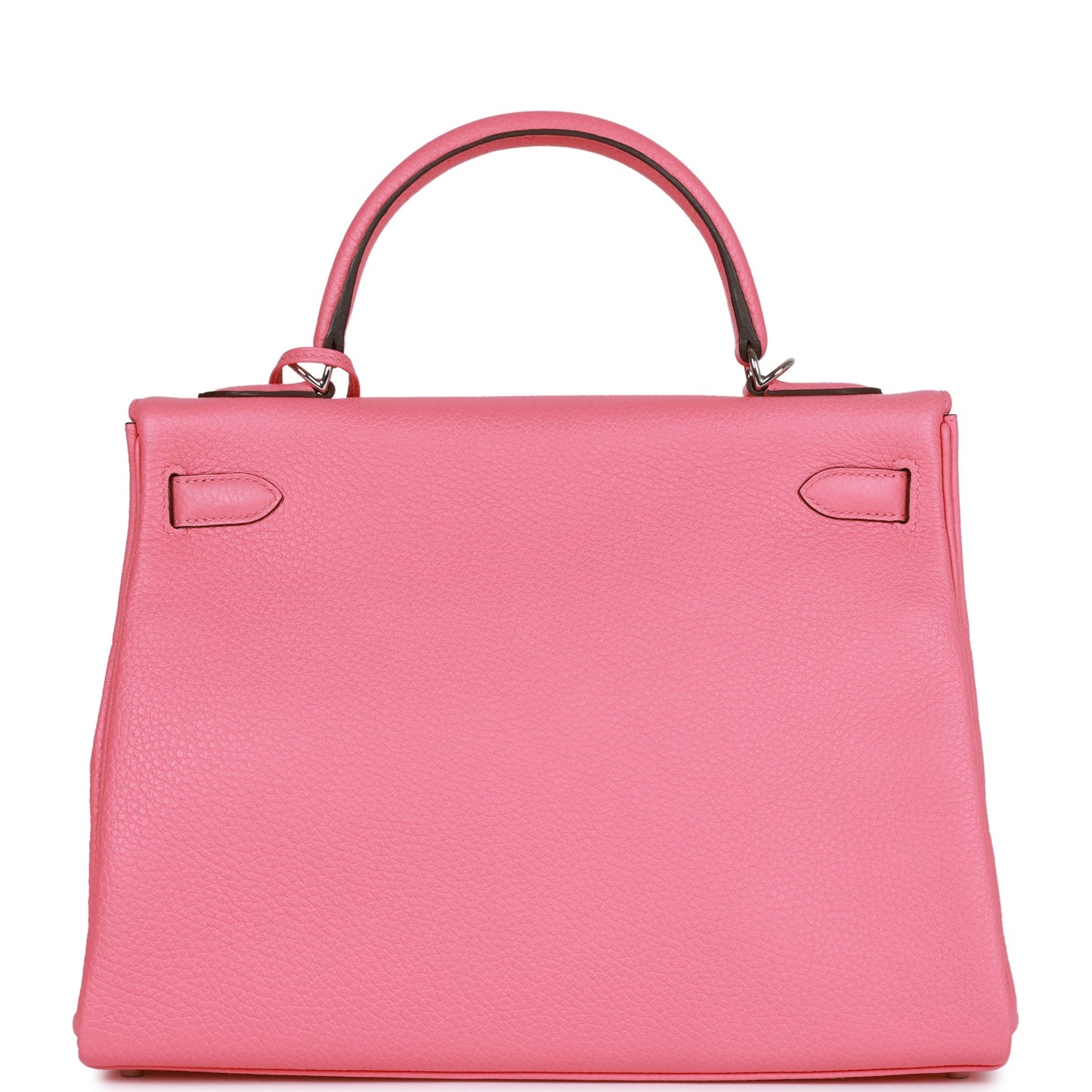 Hermes Kelly 32 Retourne Rose Azalee Clemence Palladium Hardware