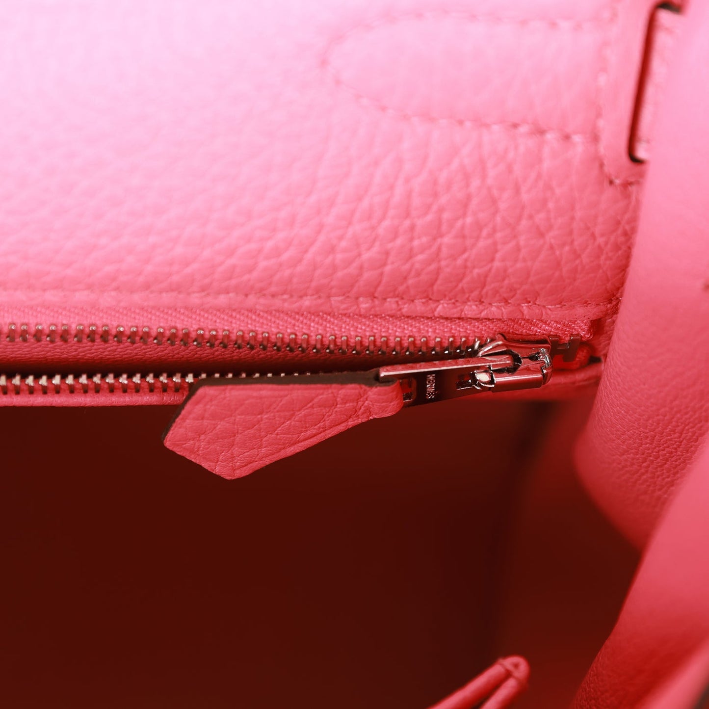 Hermes Kelly 32 Retourne Rose Azalee Clemence Palladium Hardware