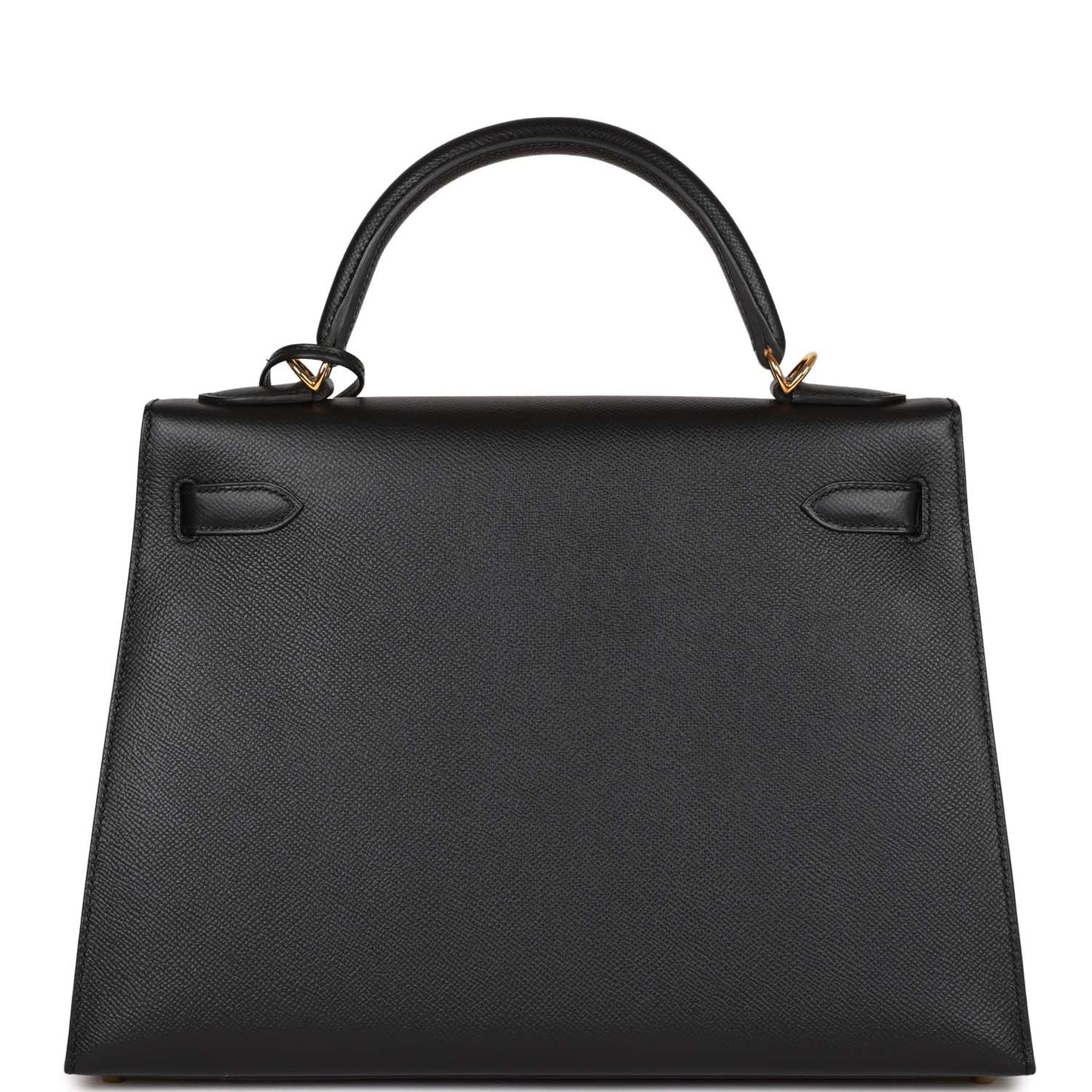 Hermes Kelly 32 Sellier Black Epsom Gold Hardware