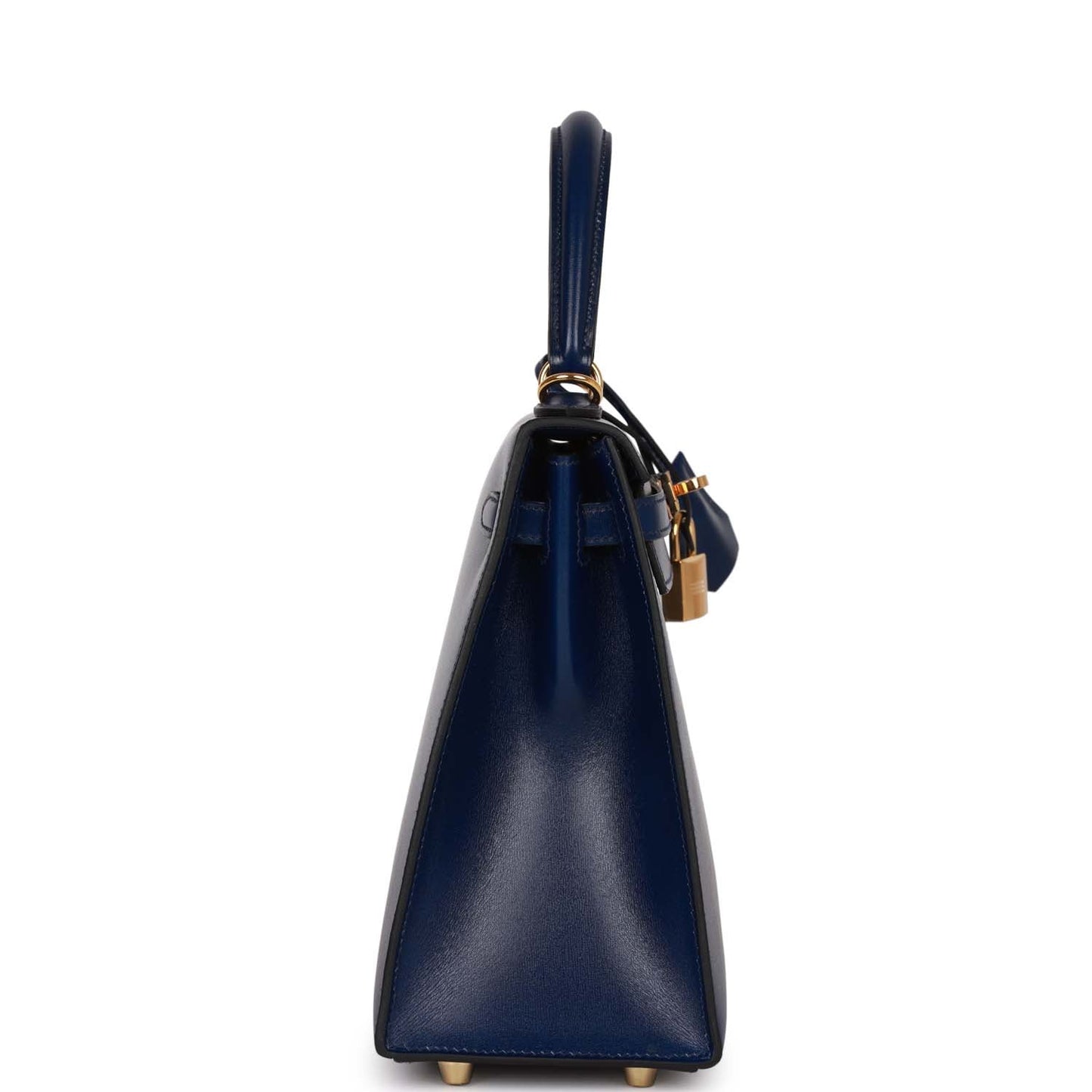 Hermes Kelly 25 Sellier Bleu Saphir Box Gold Hardware