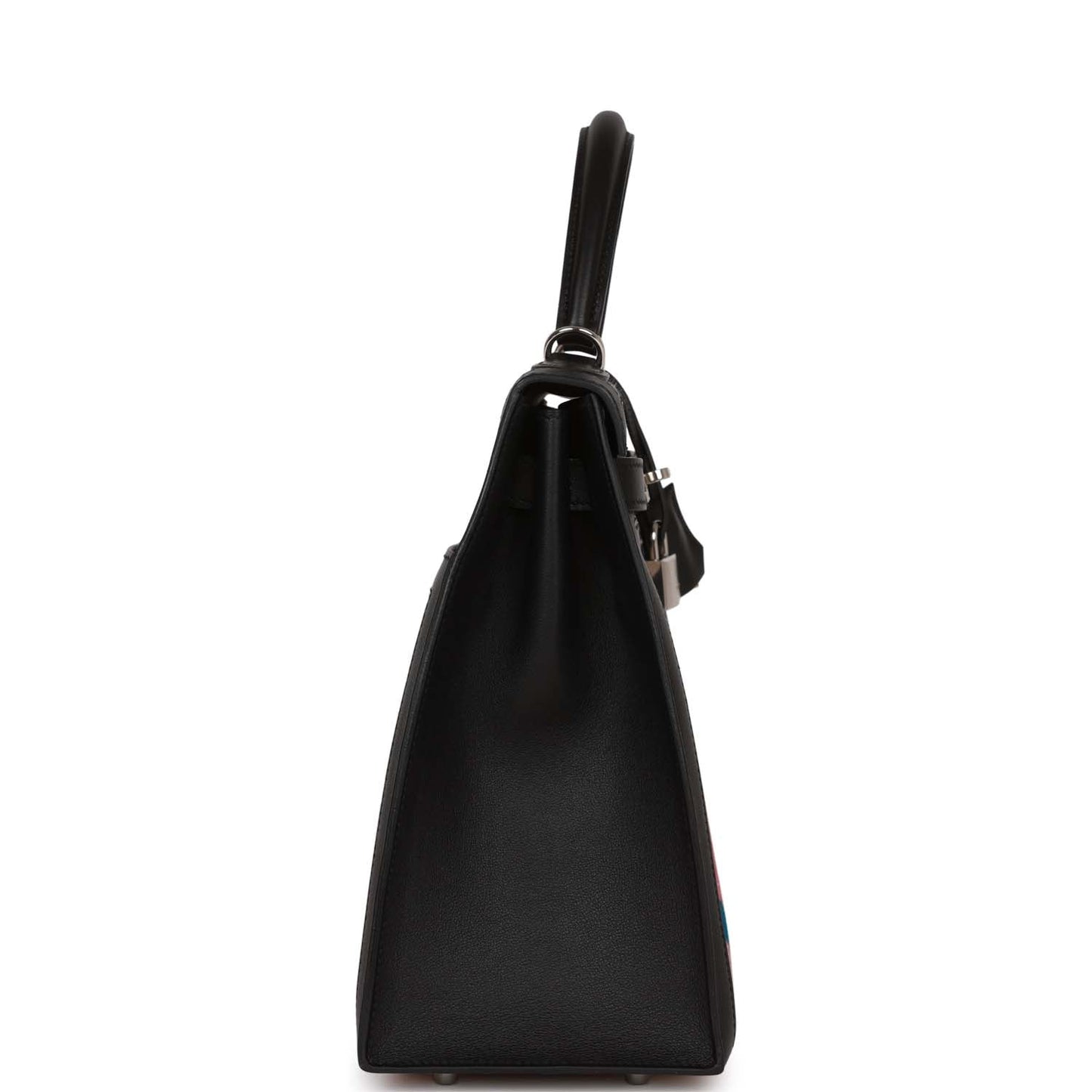 Hermes Kelly 32 Sellier Toile de Camp Cavalcadour Palladium Hardware