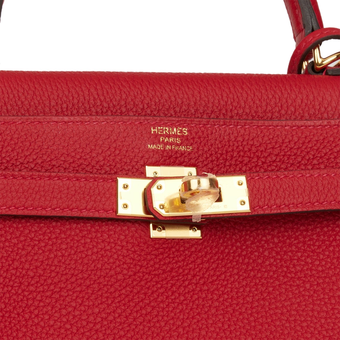 Hermes Kelly 25 Retourne Rouge Casaque Togo Gold Hardware