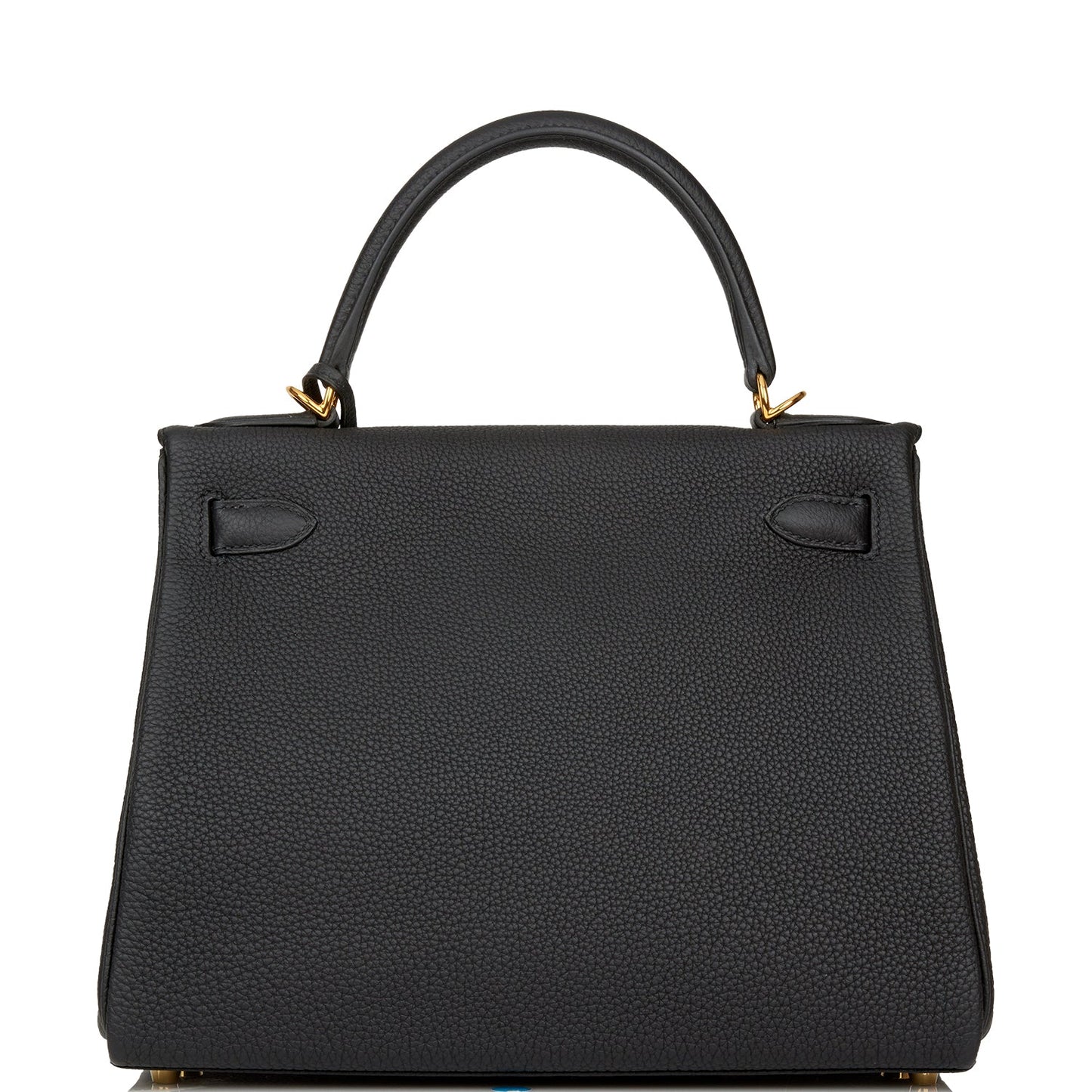 Hermes Kelly 28 Retourne Black Togo Gold Hardware