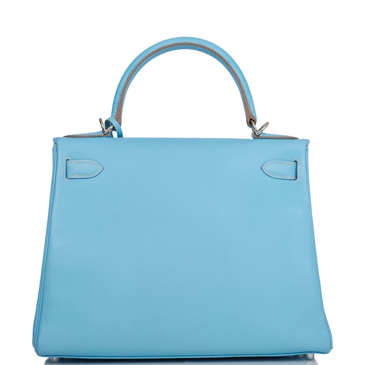 Hermes Kelly 28 Retourne Celeste Candy Epsom Palladium Hardware