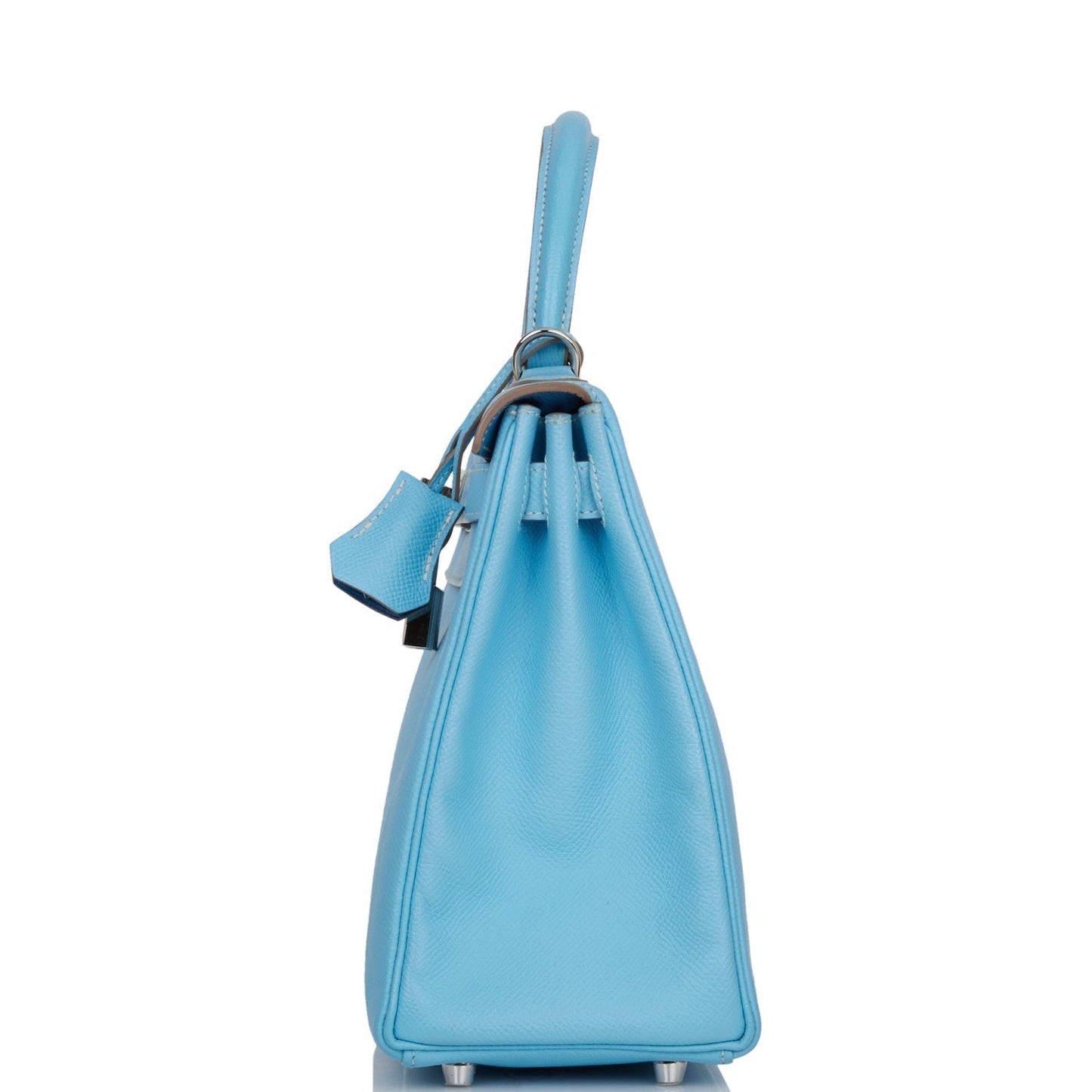 Hermes Kelly 28 Retourne Celeste Candy Epsom Palladium Hardware