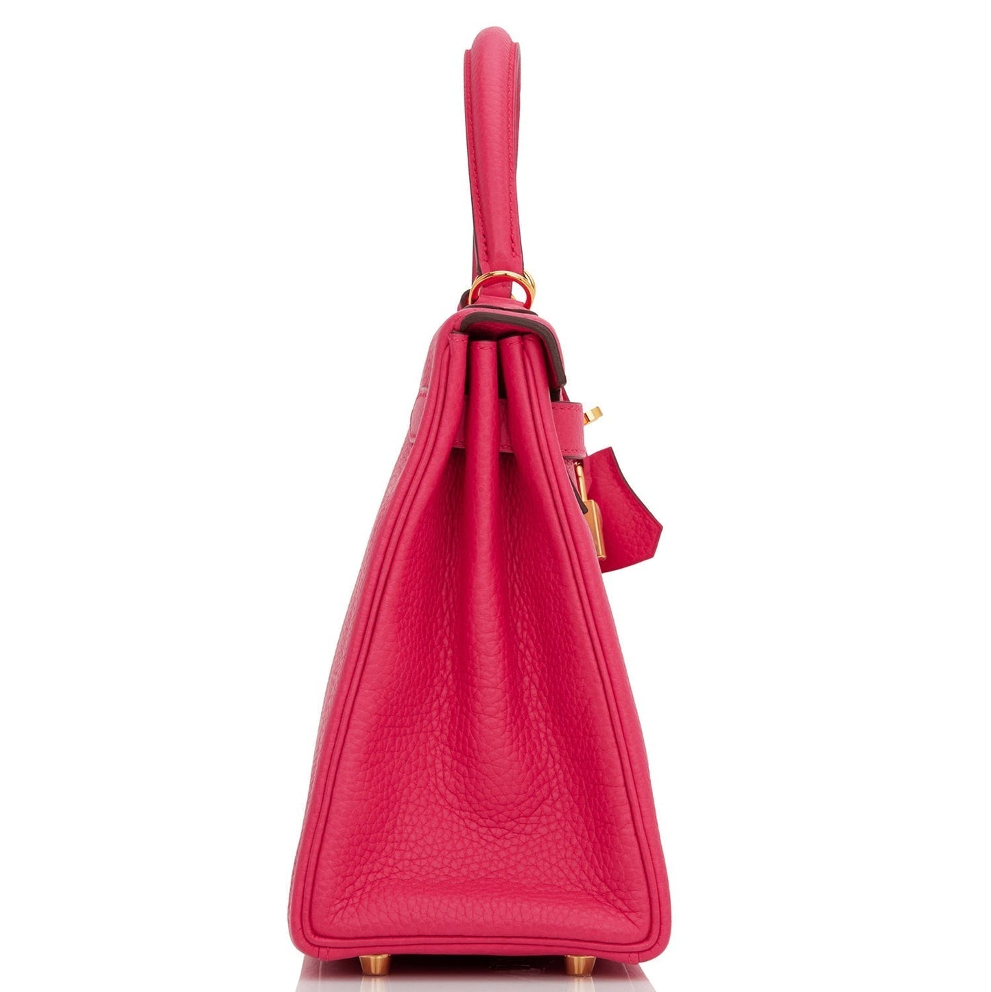Hermes Kelly 28 Retourne Rose Extreme Clemence Gold Hardware