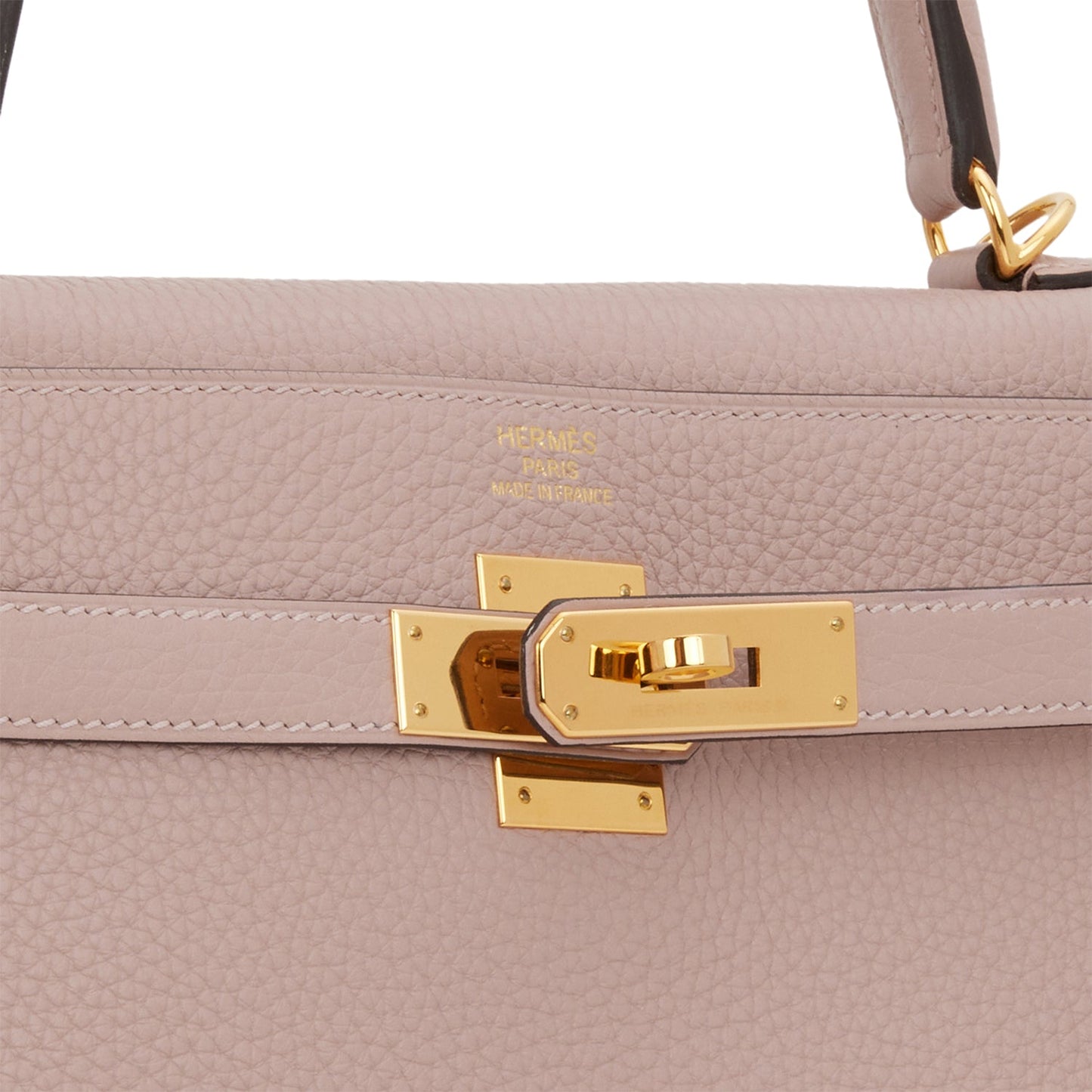 Hermes Kelly 32 Retourne Glycine Clemence Gold Hardware