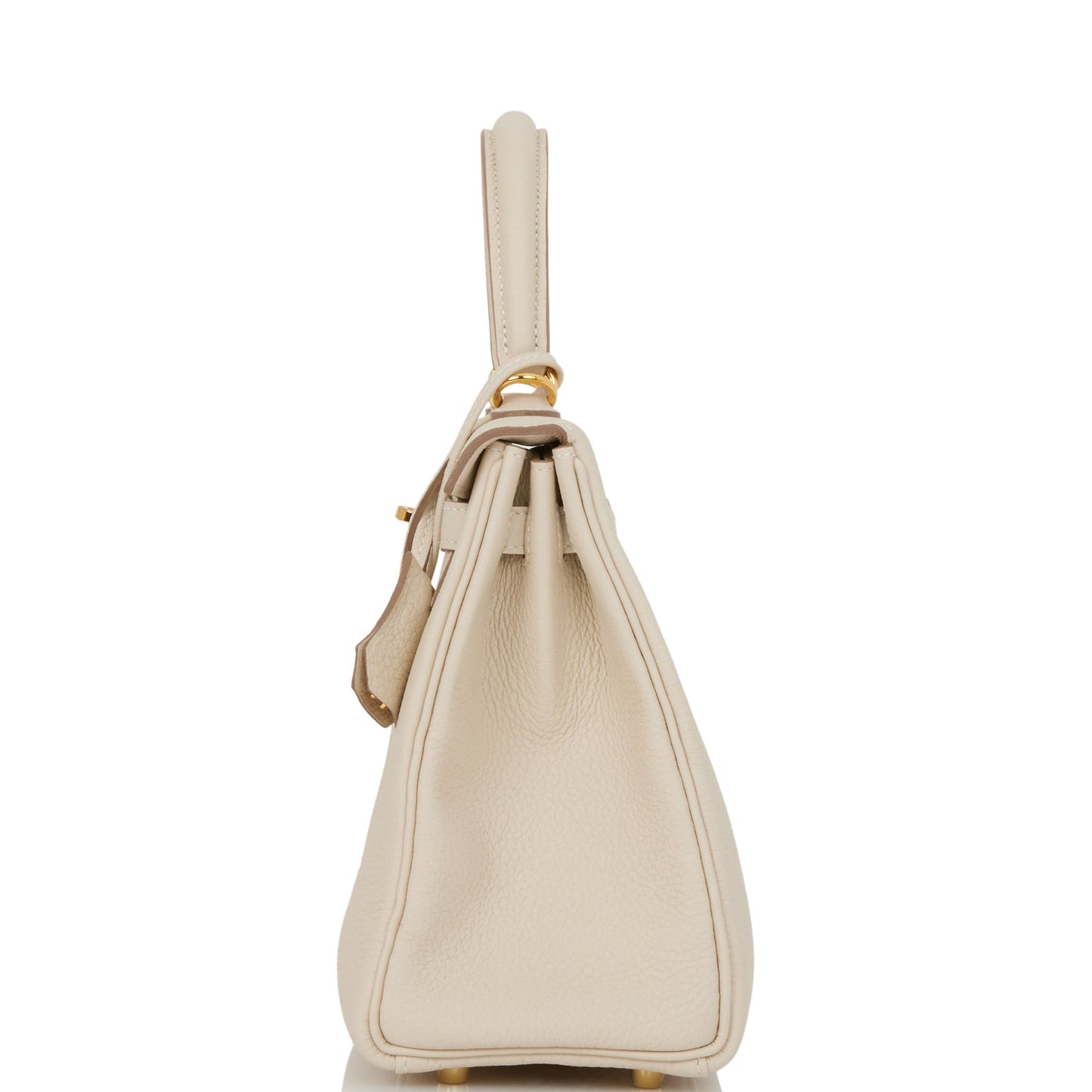 Hermes Kelly 25 Retourne Craie Togo Gold Hardware