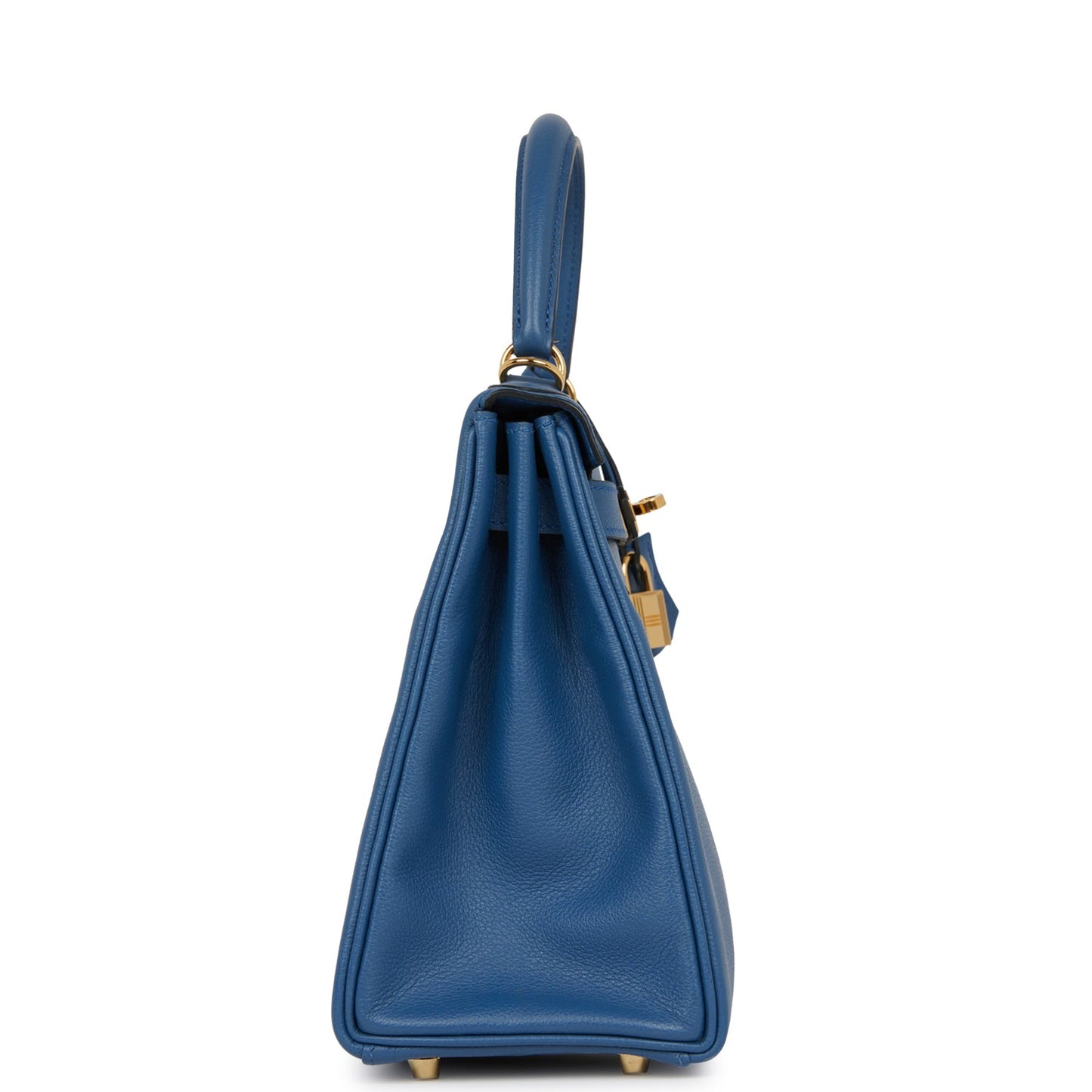 Hermes Kelly 28 Retourne Bleu Agate Evercolor Gold Hardware