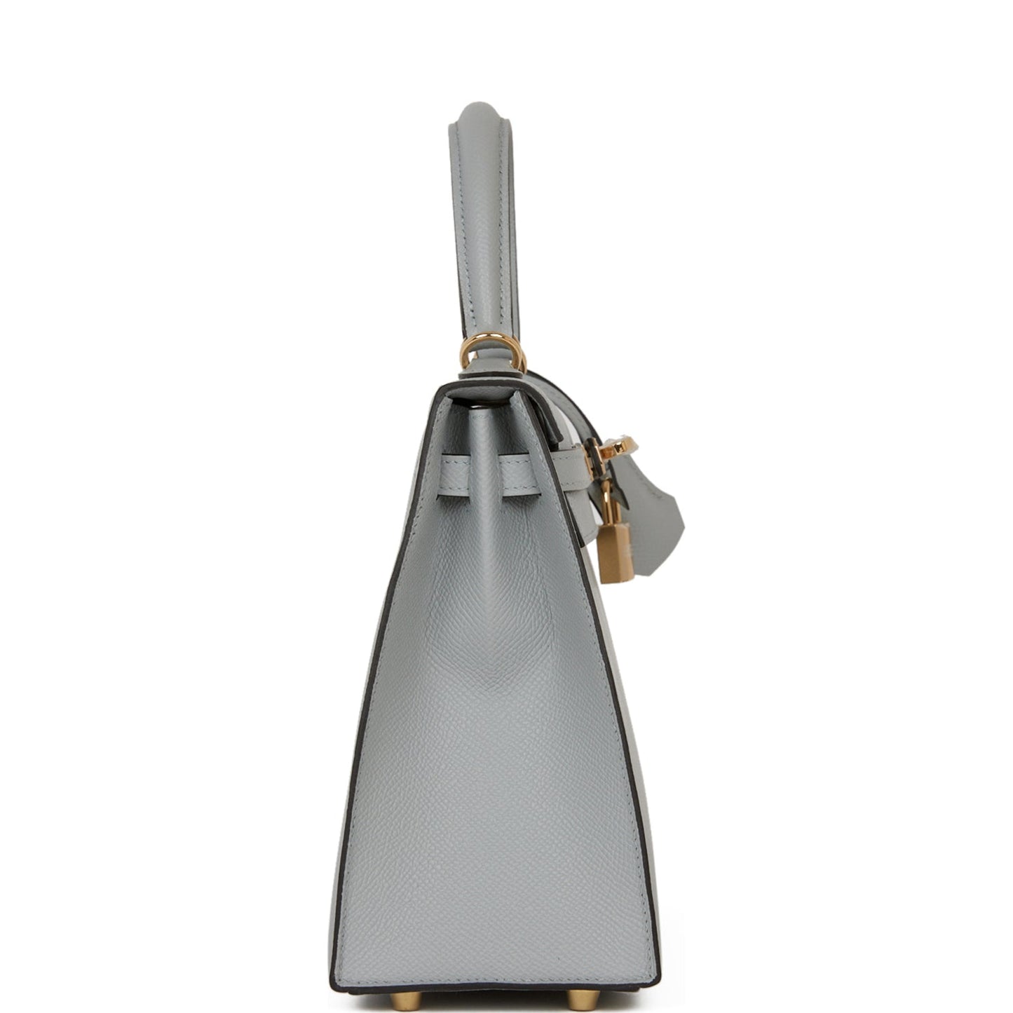Hermes Kelly 25 Sellier Bleu Glacier Verso Epsom Permabrass Hardware
