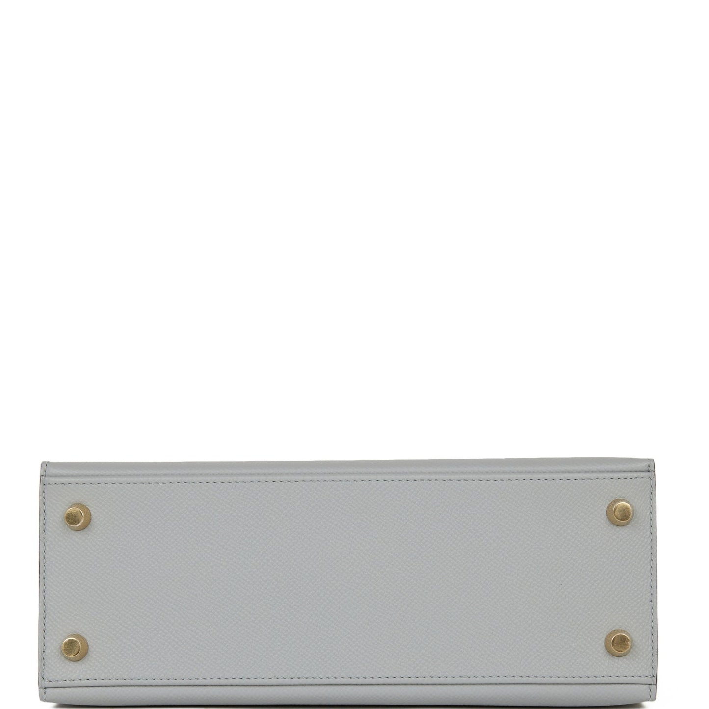 Hermes Kelly 25 Sellier Bleu Glacier Verso Epsom Permabrass Hardware