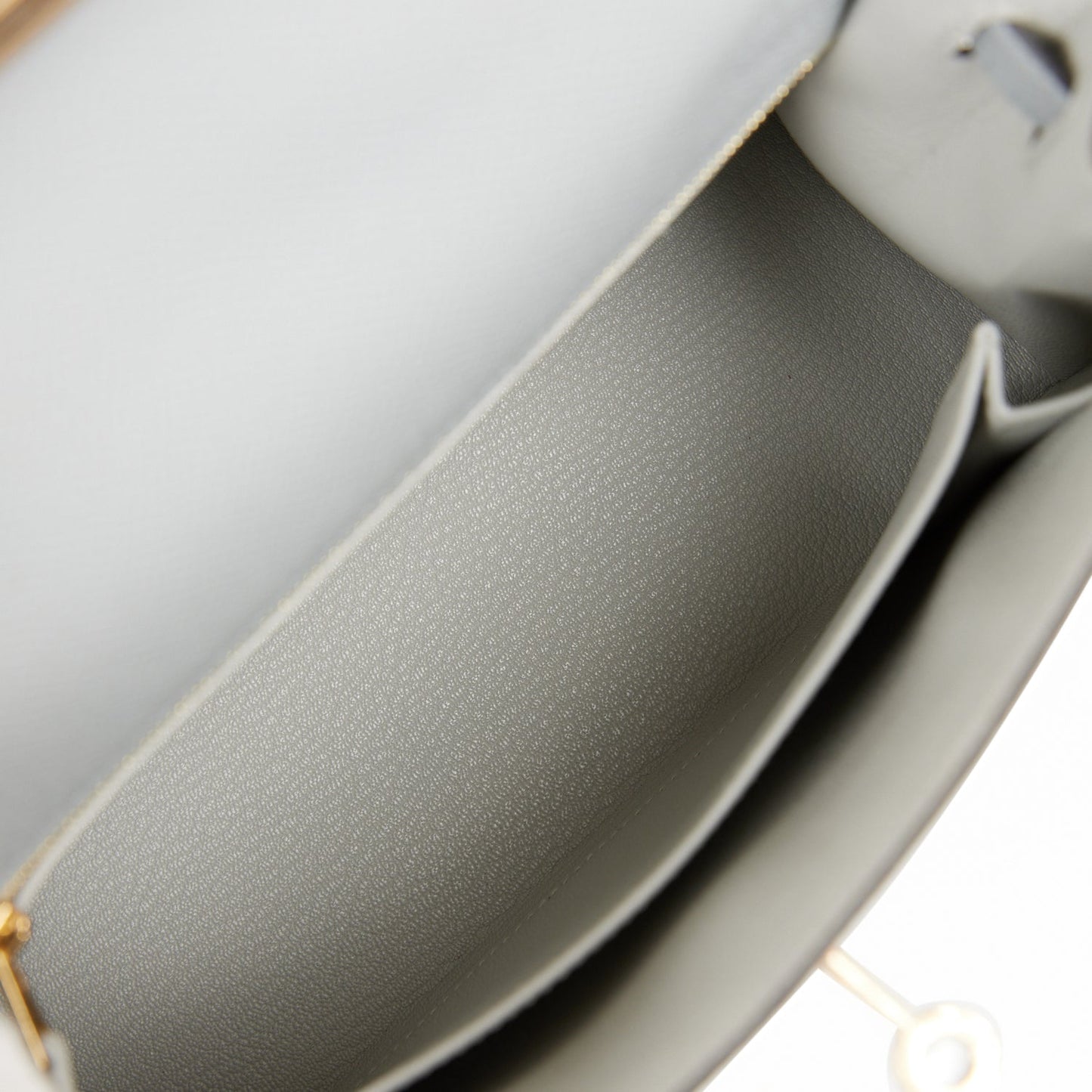 Hermes Kelly 25 Sellier Bleu Glacier Verso Epsom Permabrass Hardware