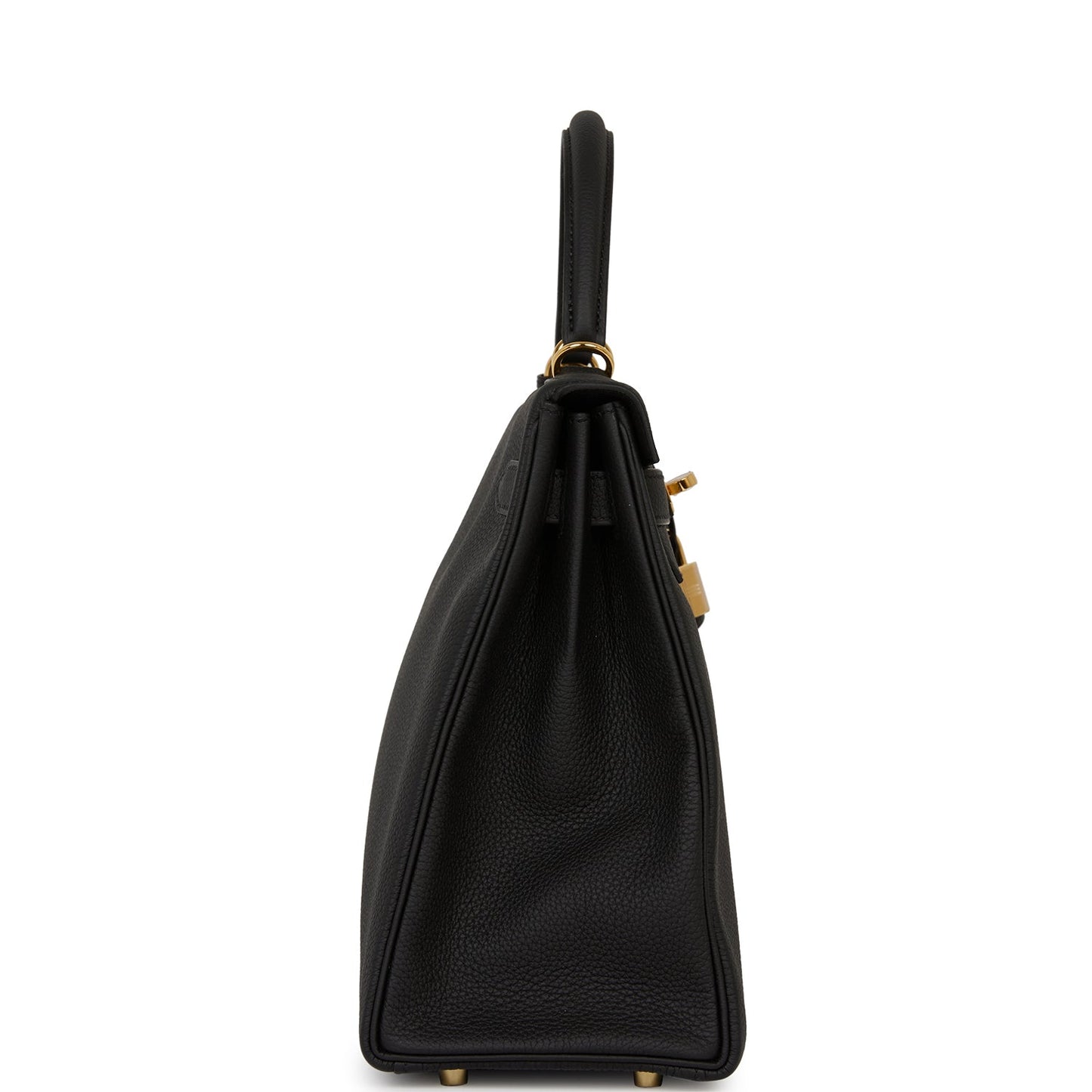 Hermes Kelly 32 Retourne Black Togo Gold Hardware