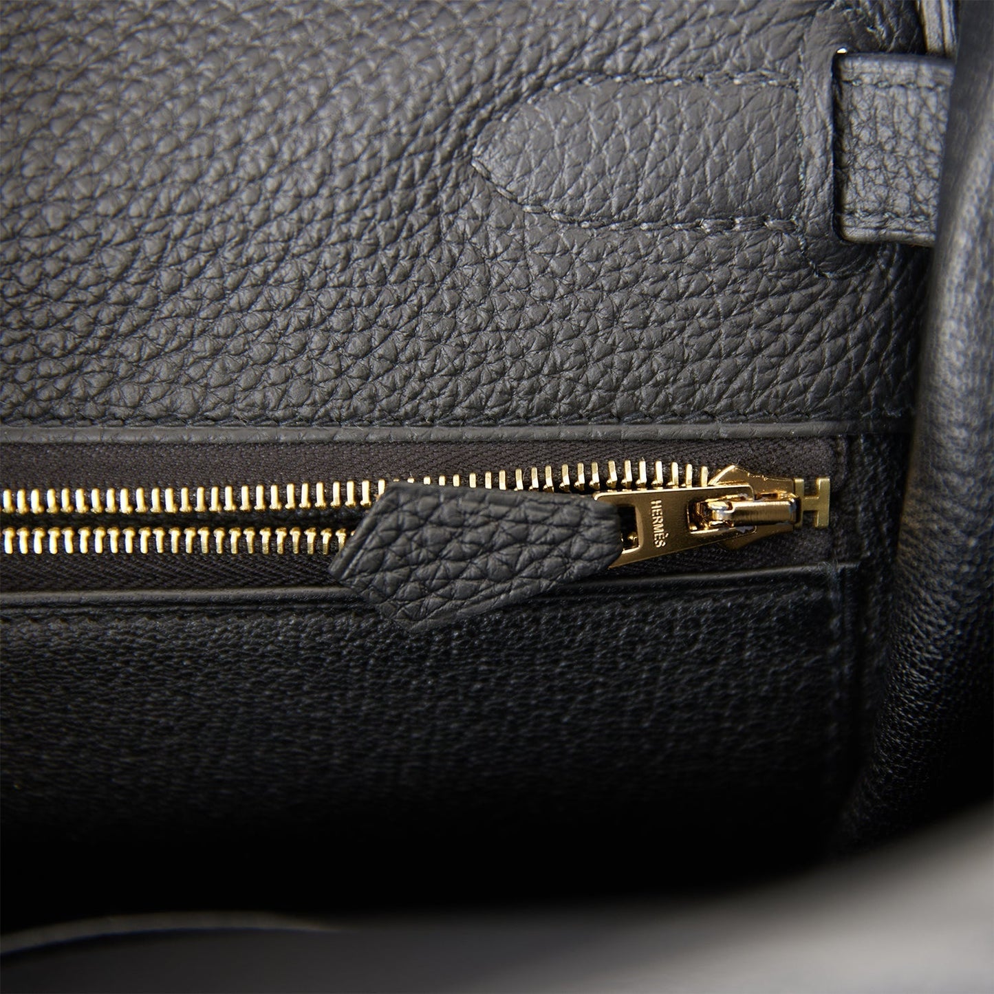 Hermes Kelly 32 Retourne Black Togo Gold Hardware
