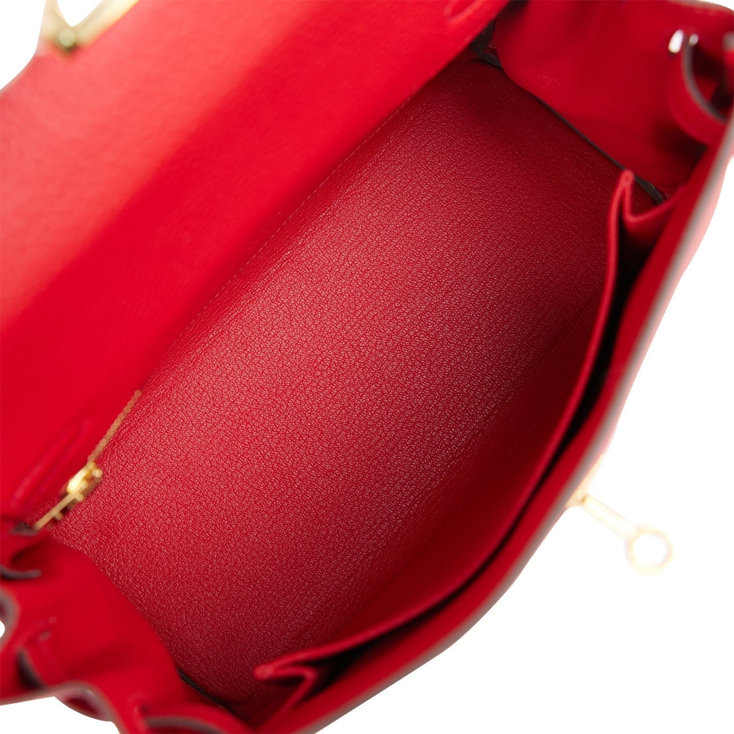 Hermes Kelly 25 Retourne Rouge Casaque Togo Gold Hardware