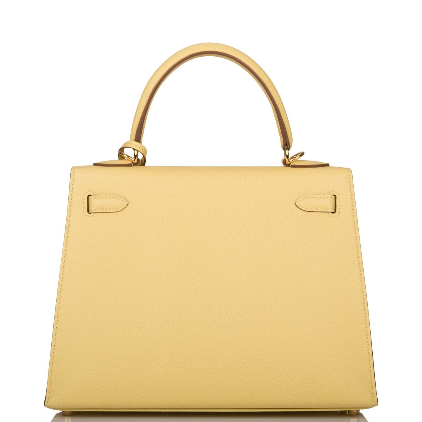 Hermes Kelly 25 Sellier Jaune Poussin Epsom Gold Hardware