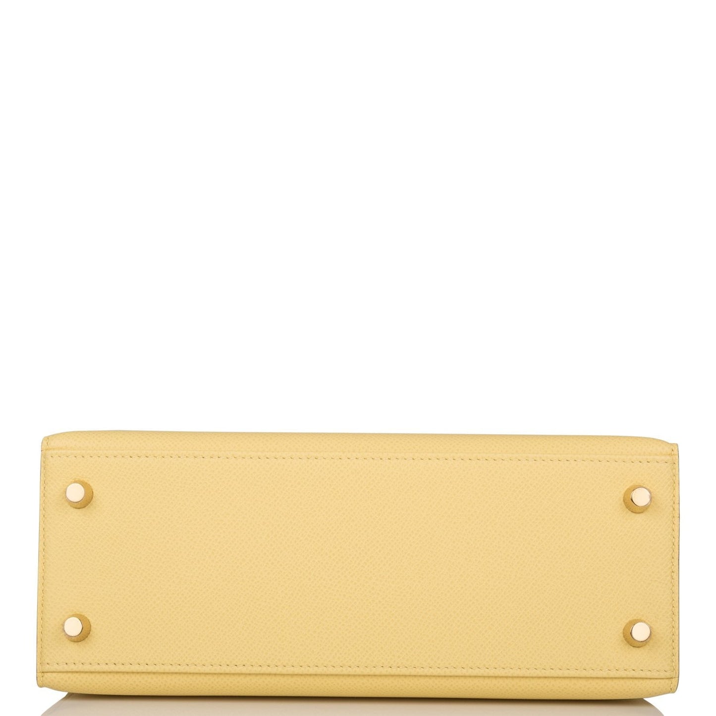 Hermes Kelly 25 Sellier Jaune Poussin Epsom Gold Hardware