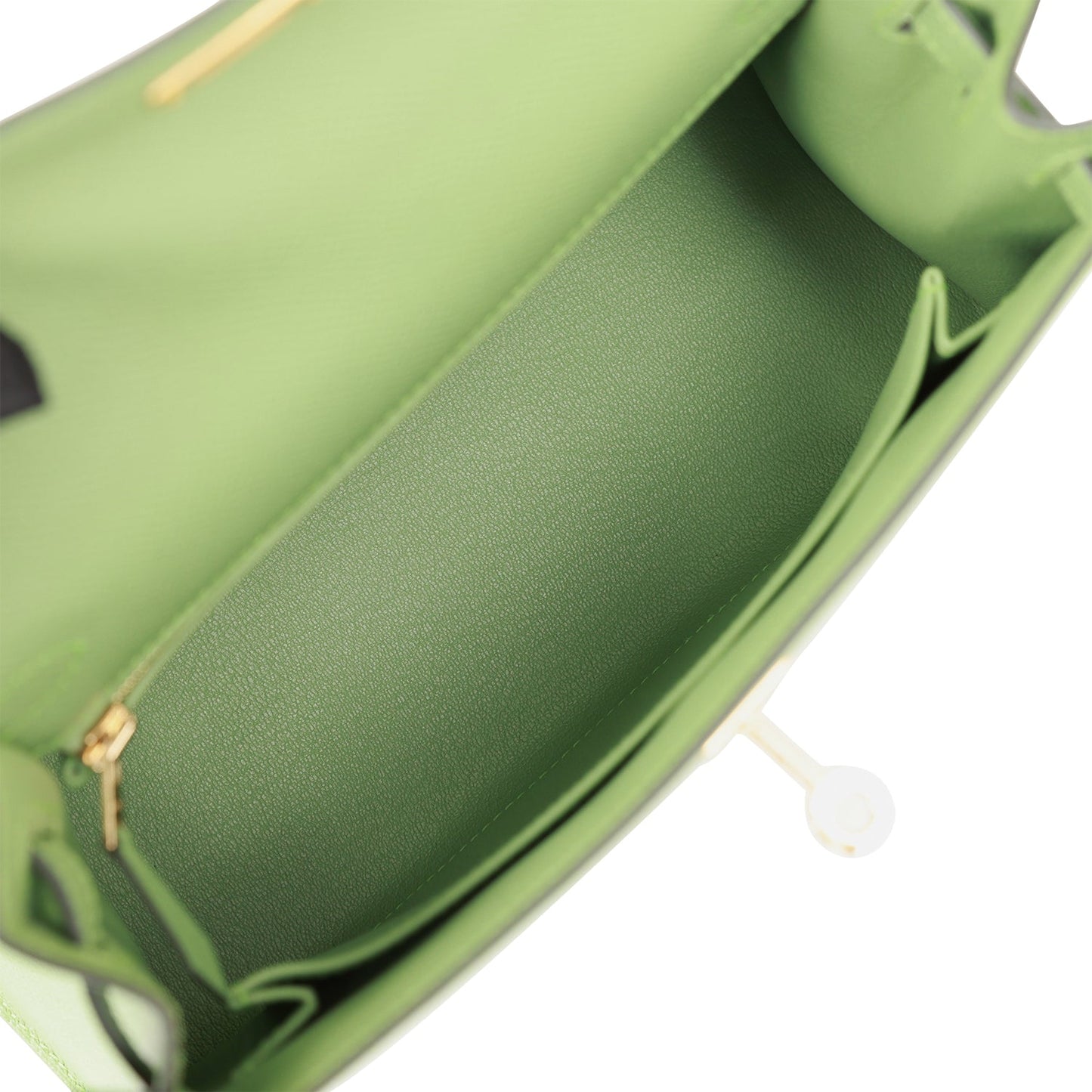 Hermes Kelly 25 Sellier Vert Criquet Epsom Gold Hardware