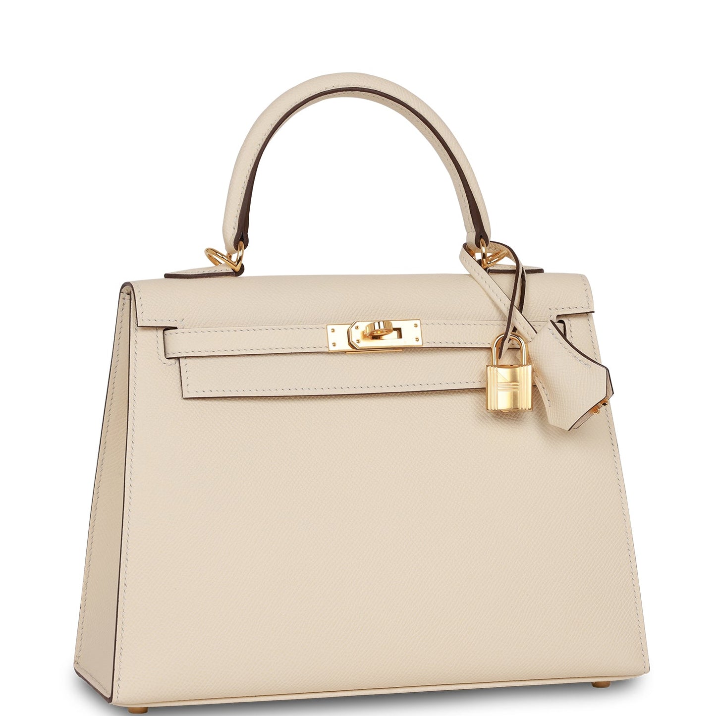 Hermes Kelly 25 Sellier Nata Epsom Gold Hardware