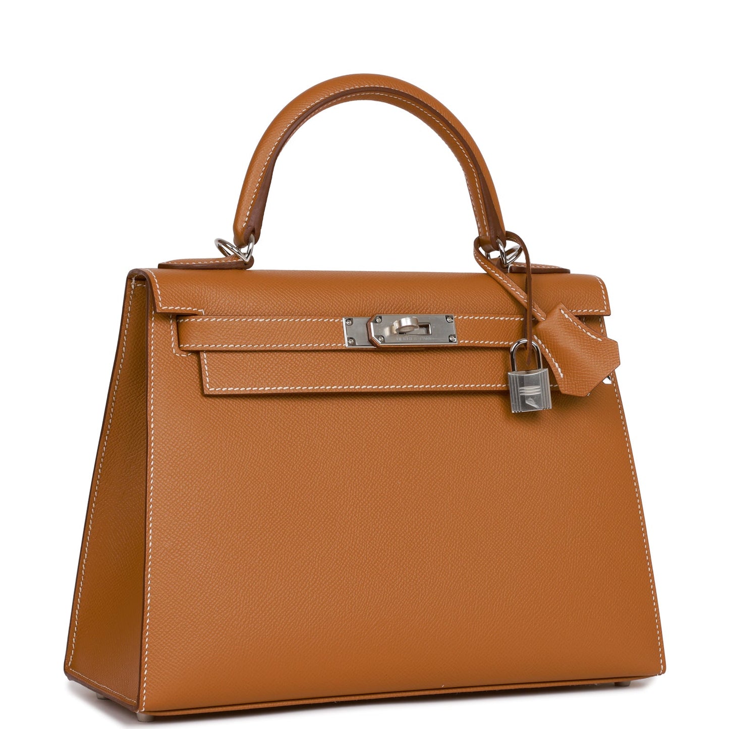 Hermes Kelly 28 Sellier Gold Epsom Palladium Hardware